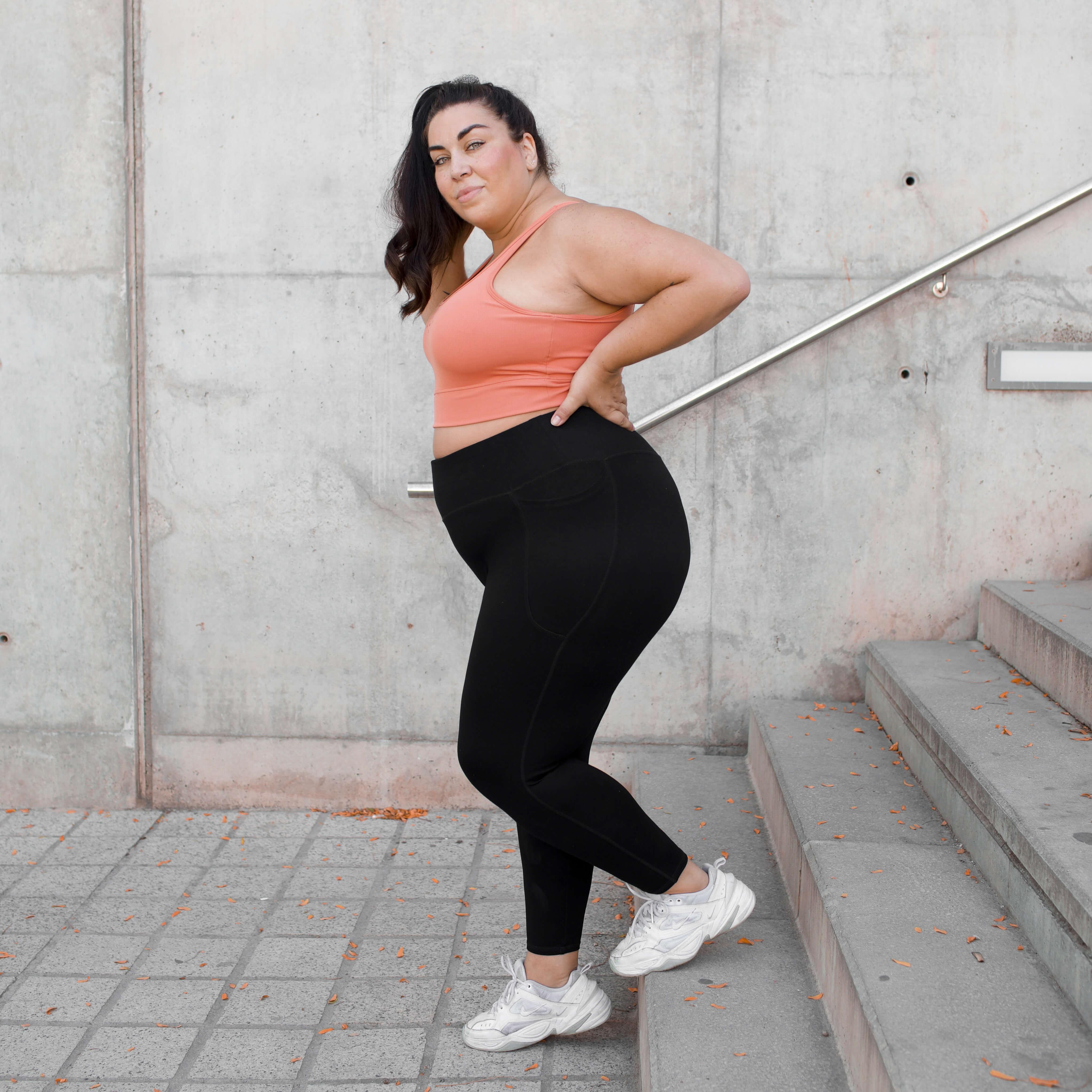 Squat Proof Leggings (Short) - Black - Image 8