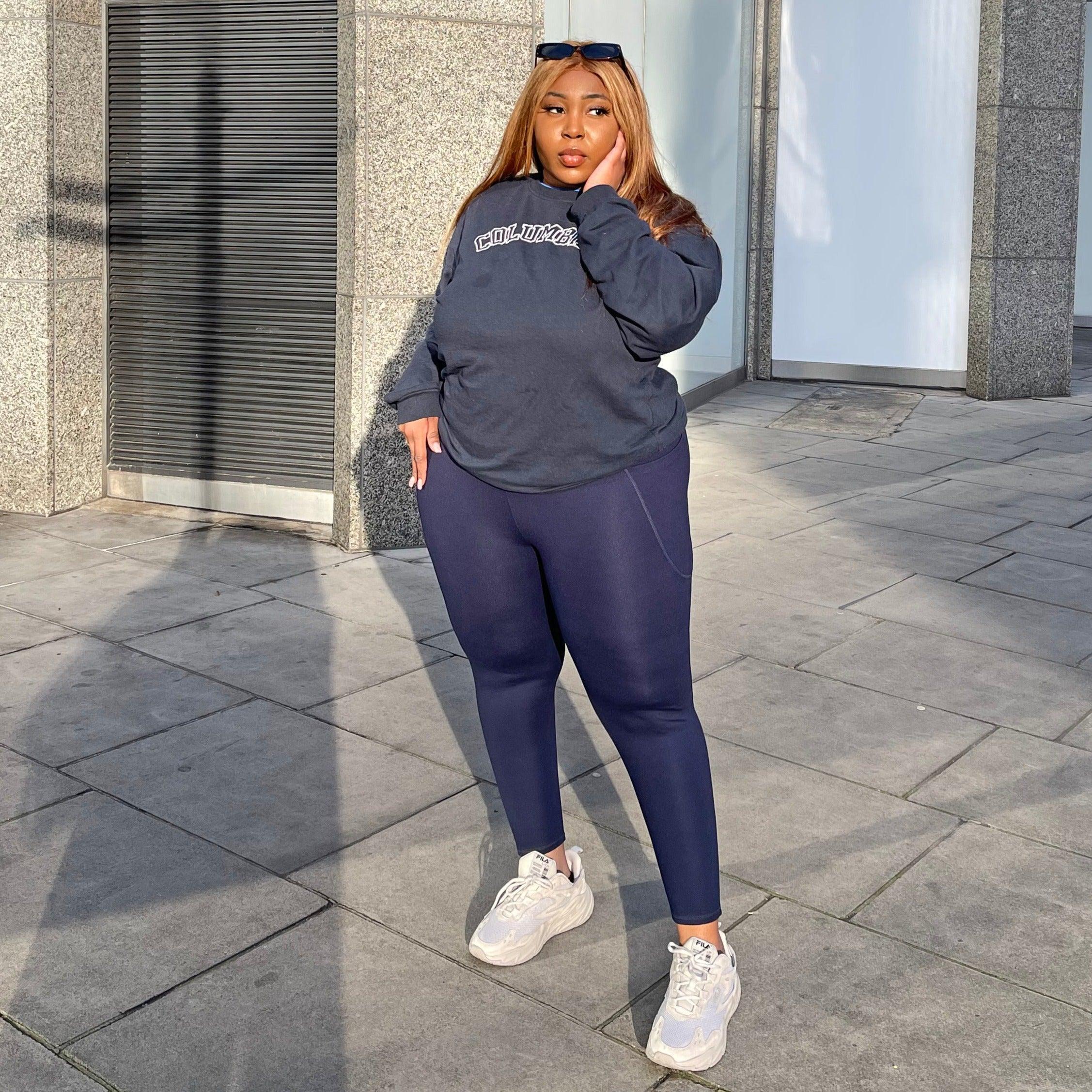 Squat Proof Leggings (Short) - Navy - Image 10