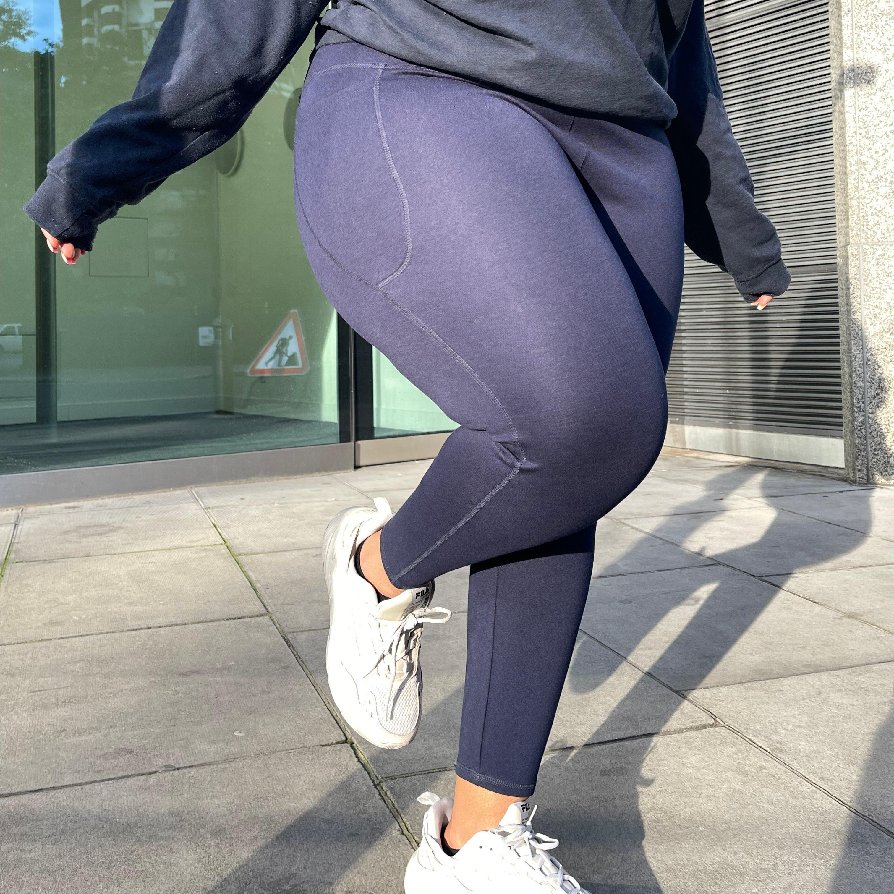 Squat Proof Leggings (Short) - Navy - Image 4