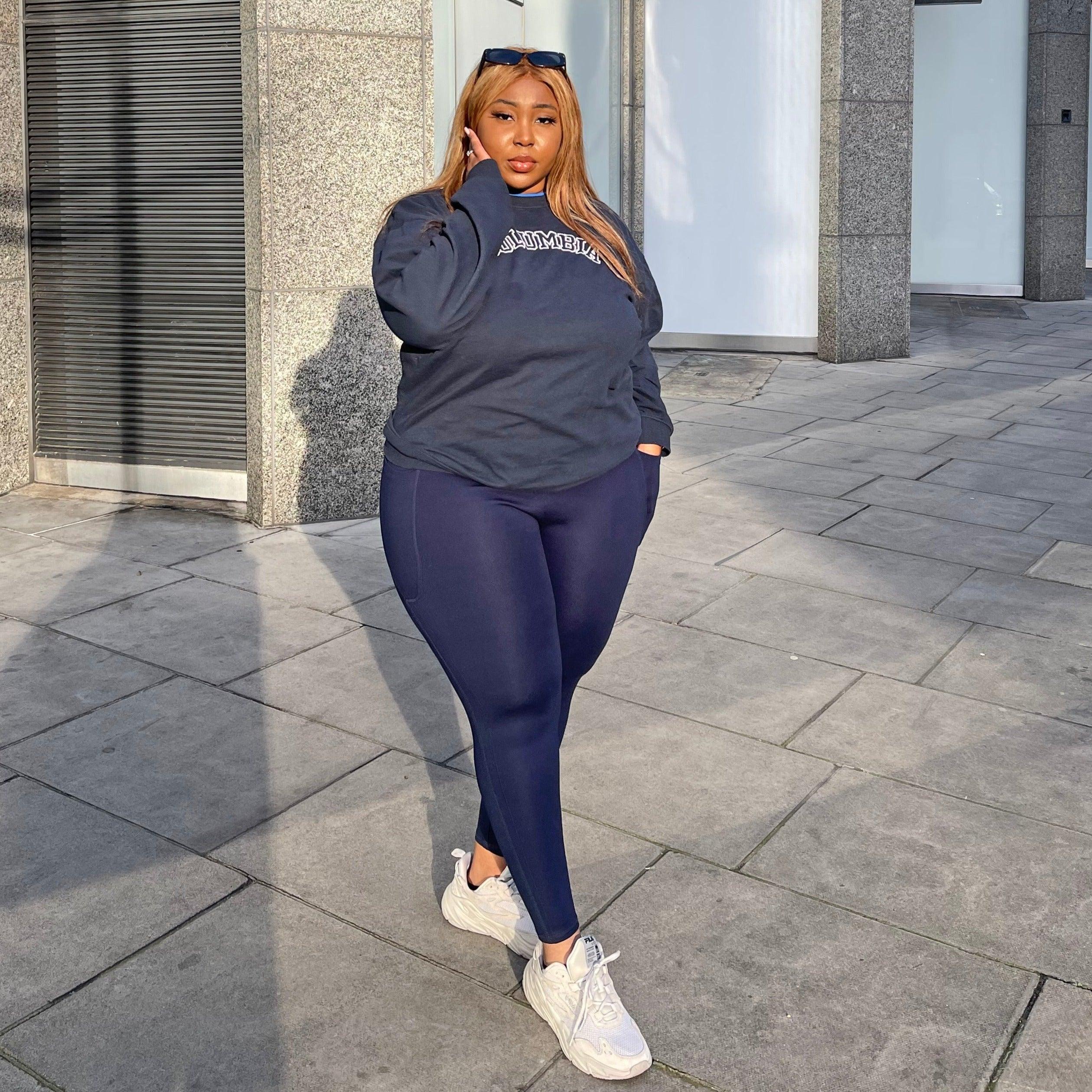Squat Proof Leggings (Short) - Navy - Image 7