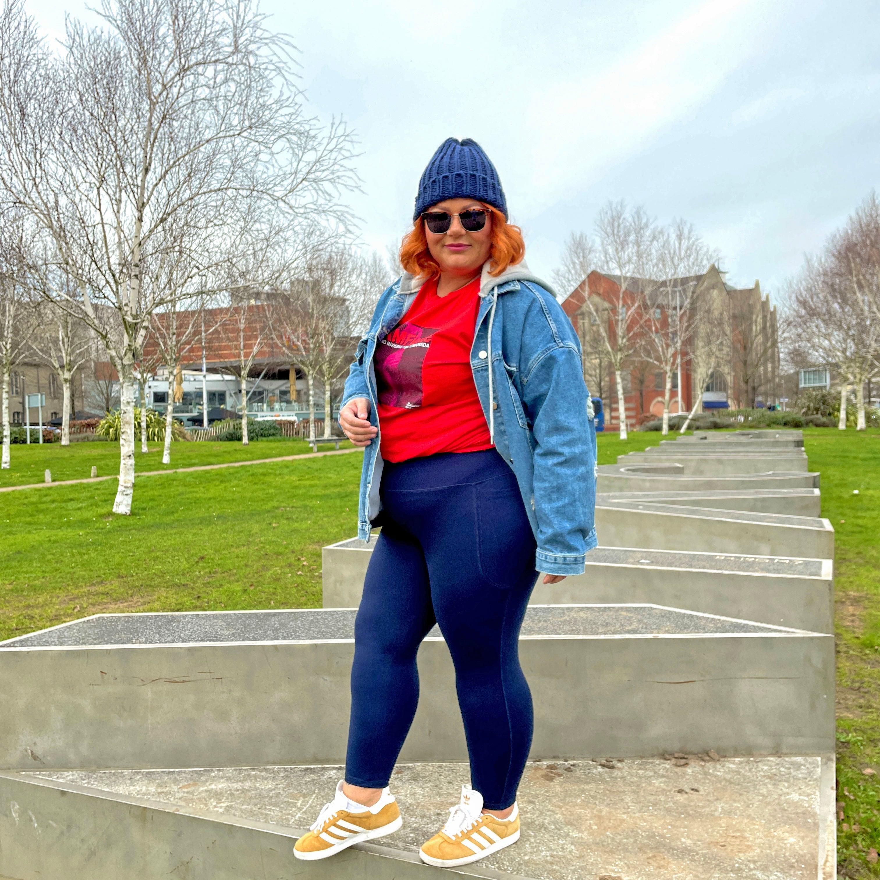 Squat Proof Leggings (Short) - Navy - Image 8