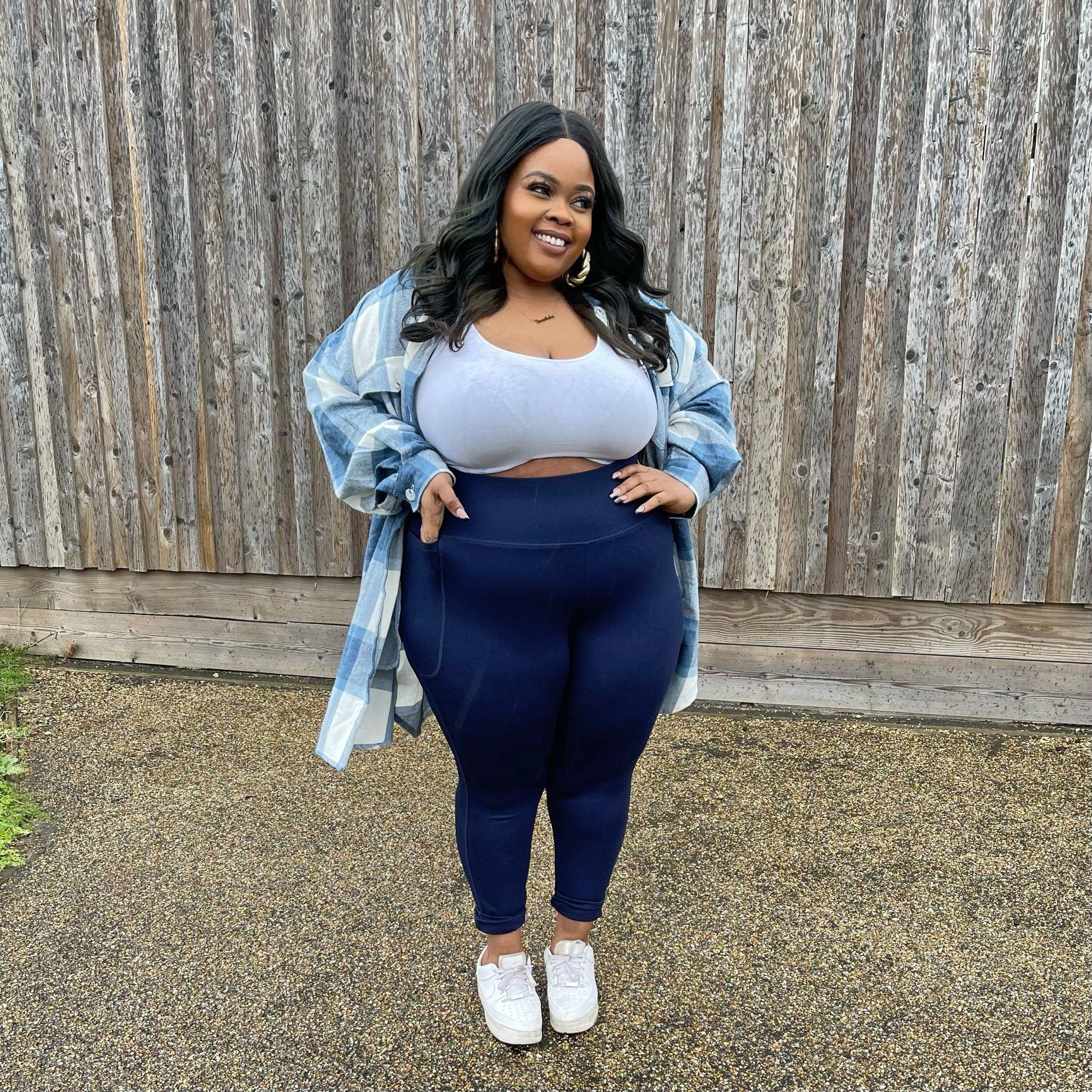 Squat Proof Leggings (Short) - Navy - Image 9