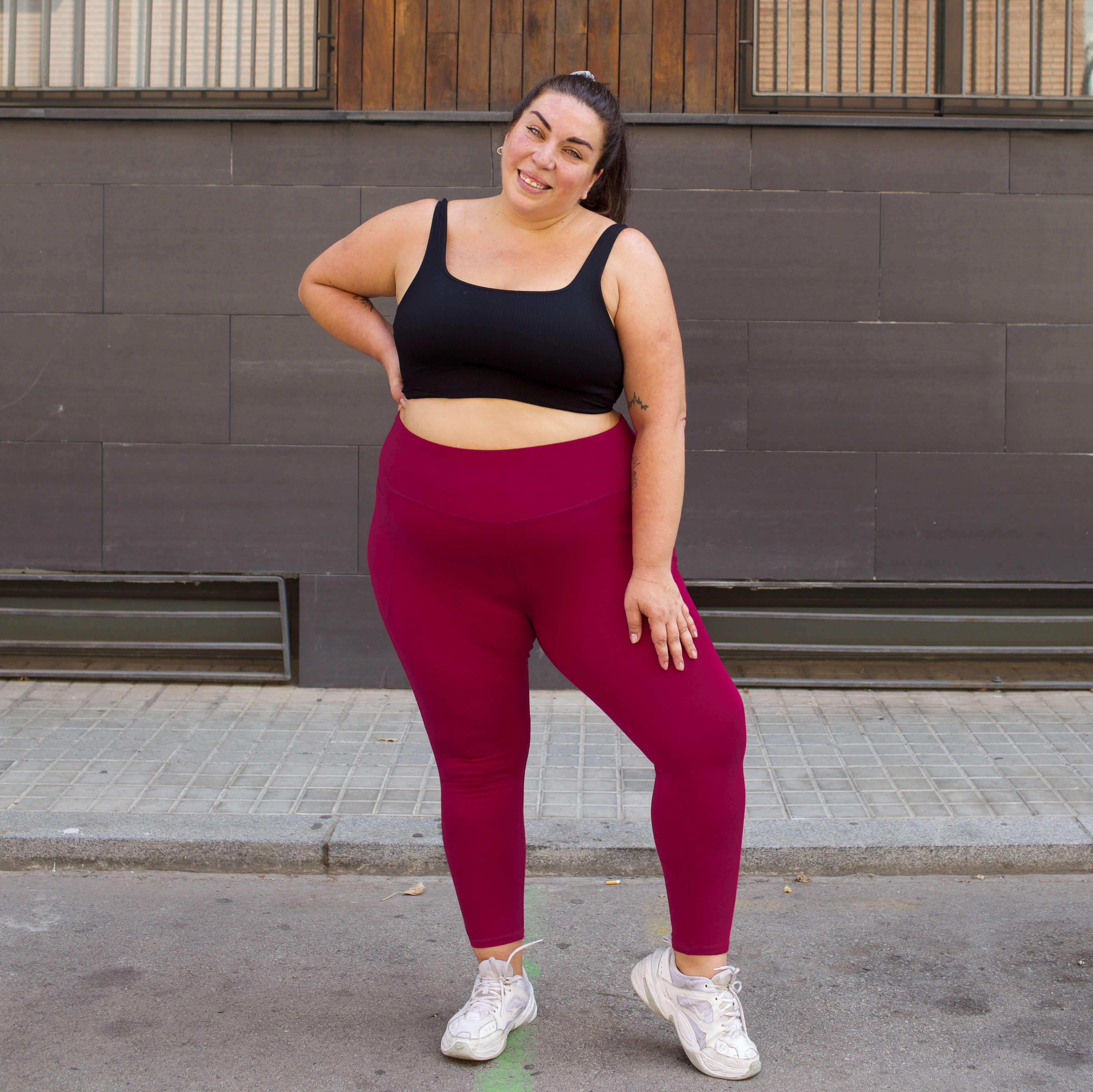 Squat Proof Leggings (Short) - Raspberry Pie - Image 12