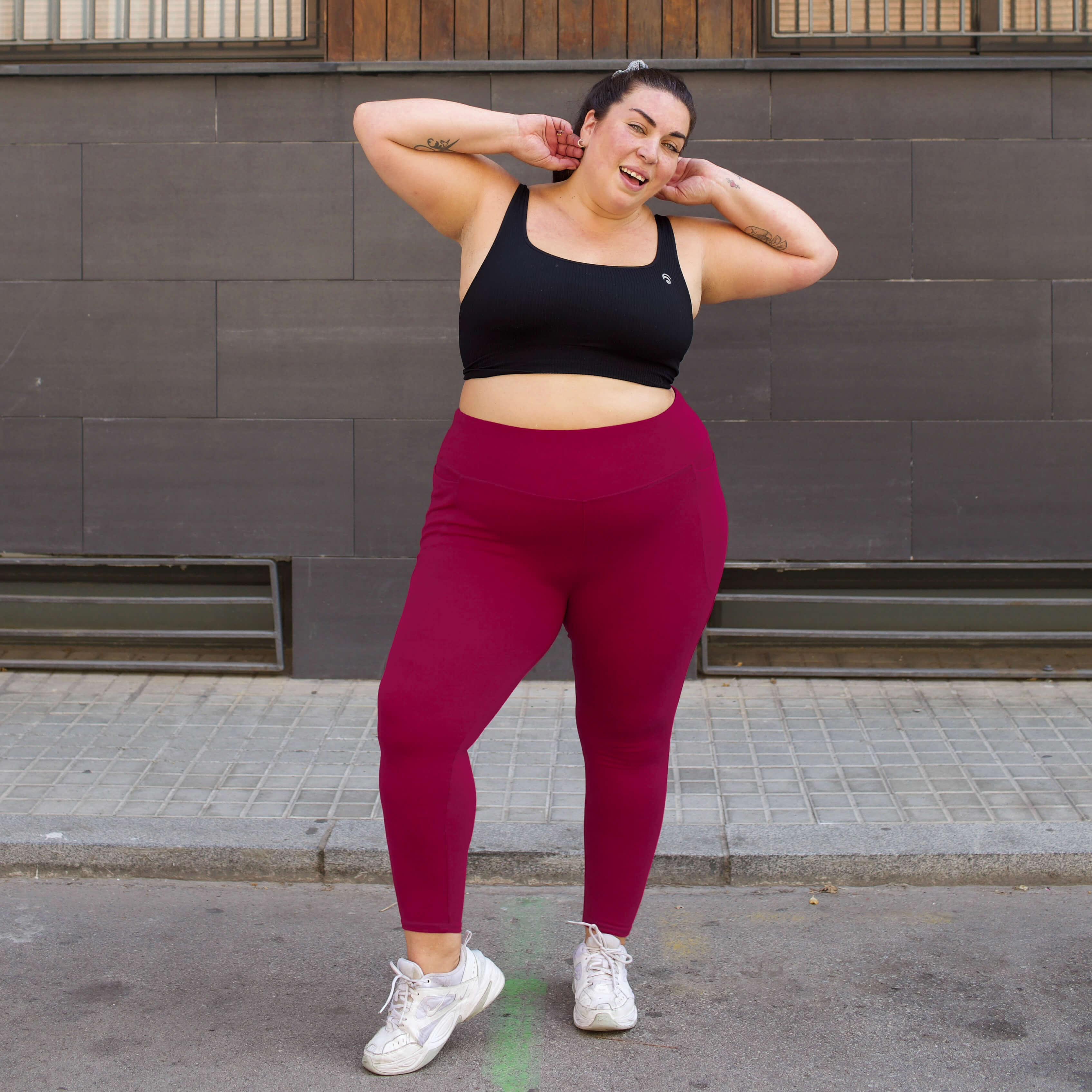 Squat Proof Leggings (Short) - Raspberry Pie - Image 6