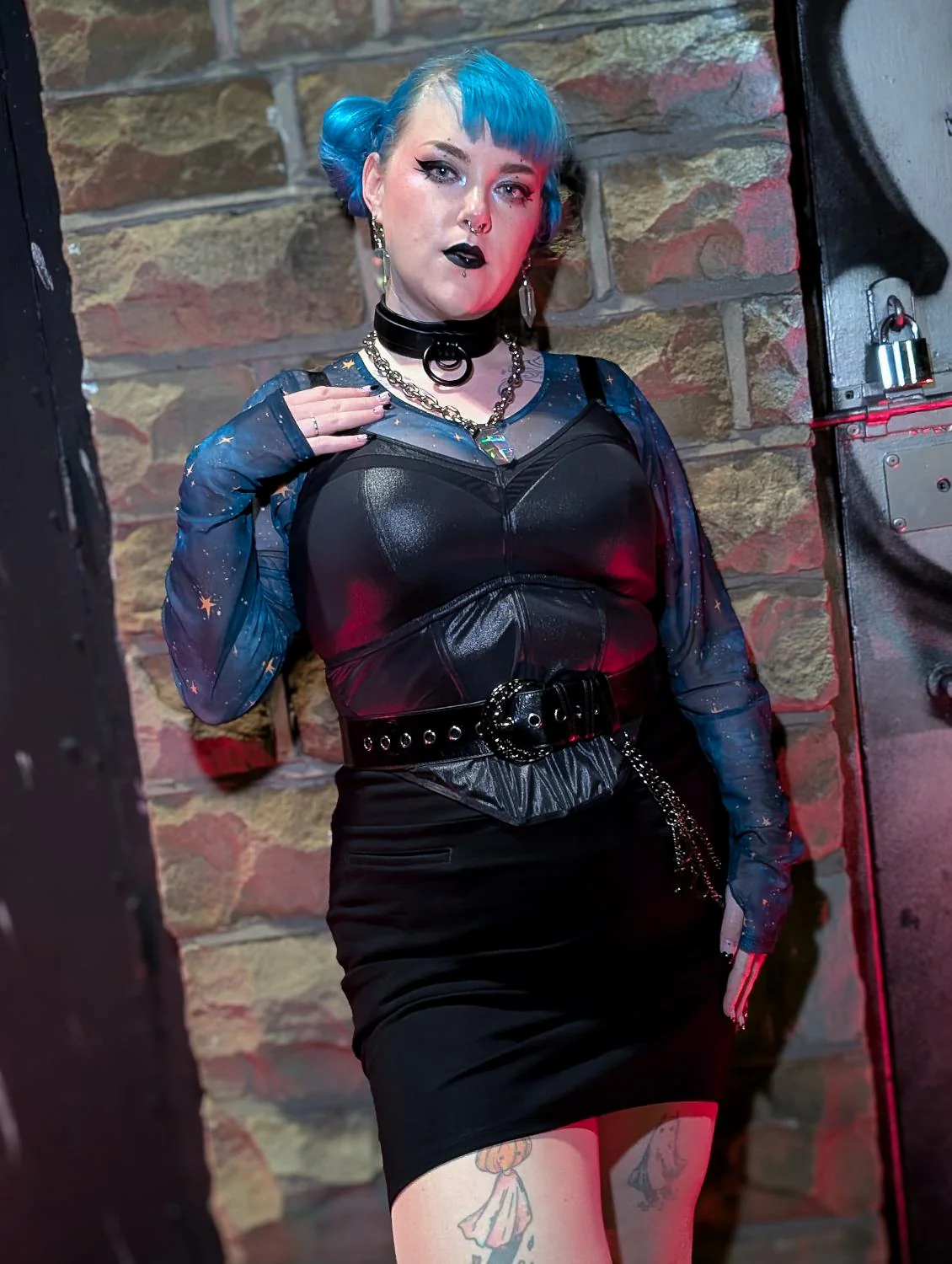 Siren Faux Leather Bustier - Image 4