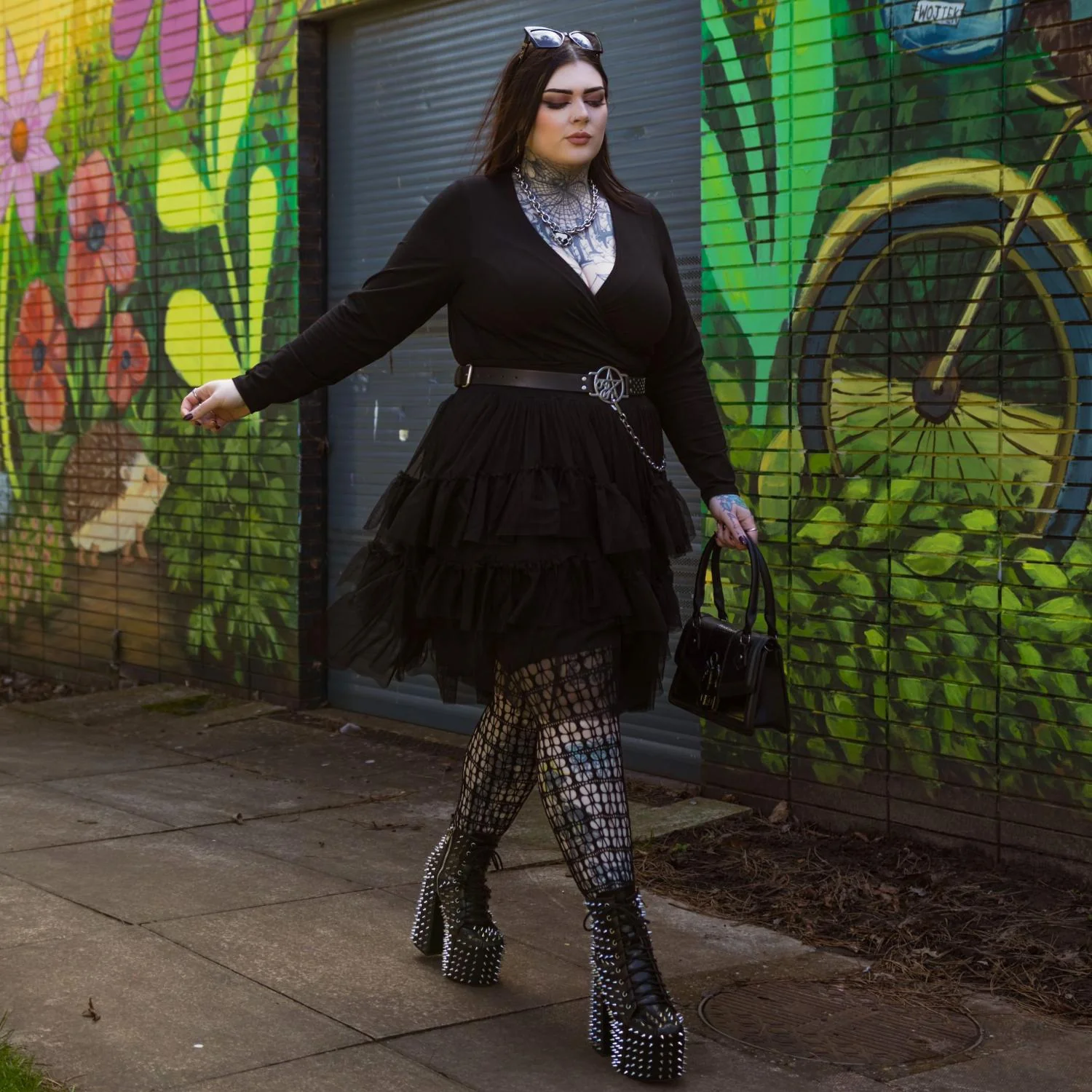 Mesh Skirt - Black - Image 10