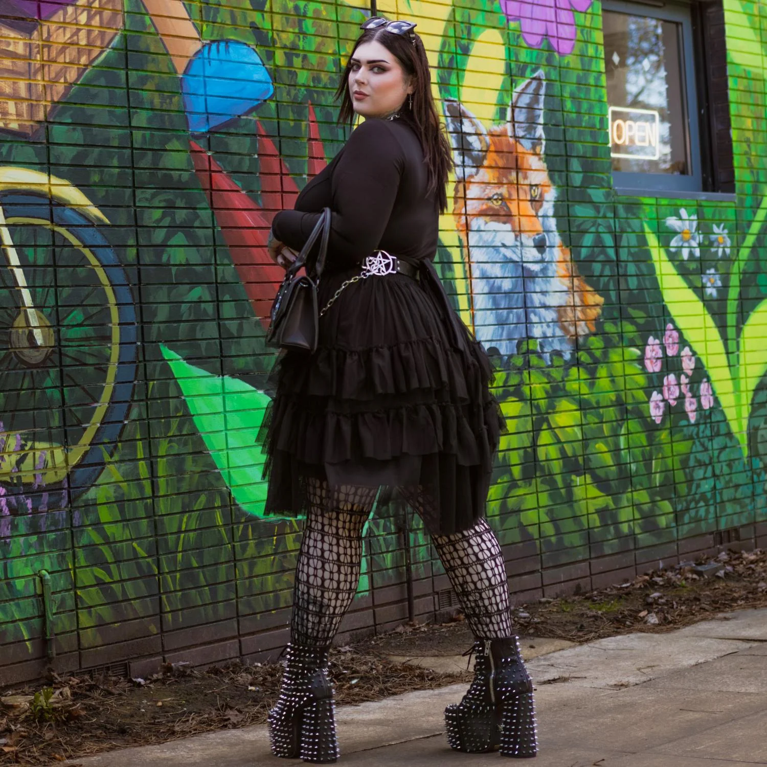 Mesh Skirt - Black - Image 11