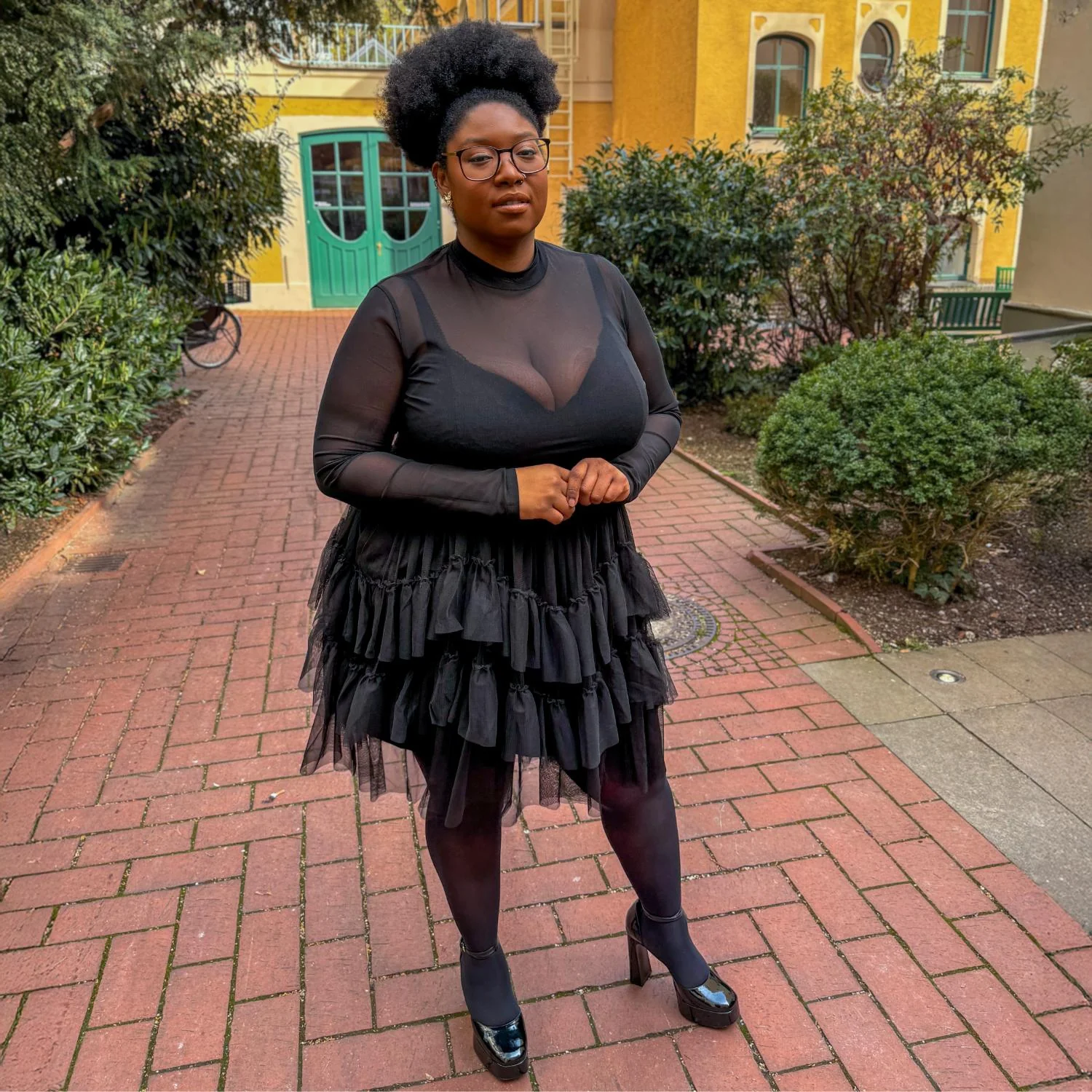 Mesh Skirt - Black - Image 17