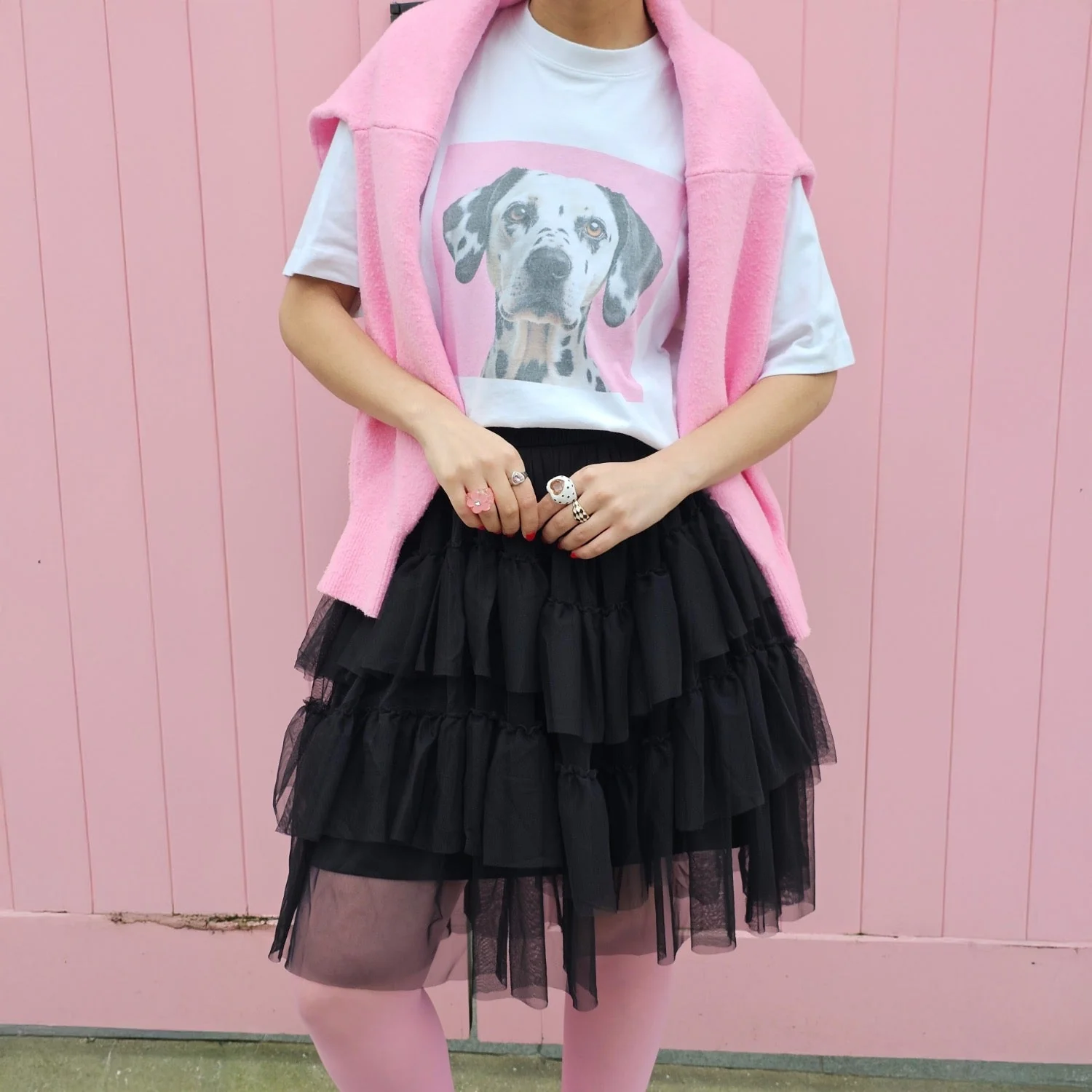 Mesh Skirt - Black - Image 3