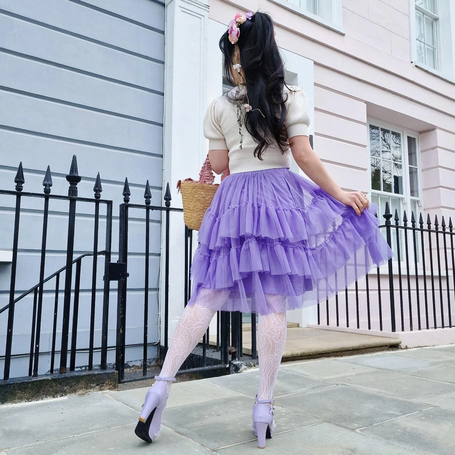 Mesh Skirt - Lavender Fields - Image 11