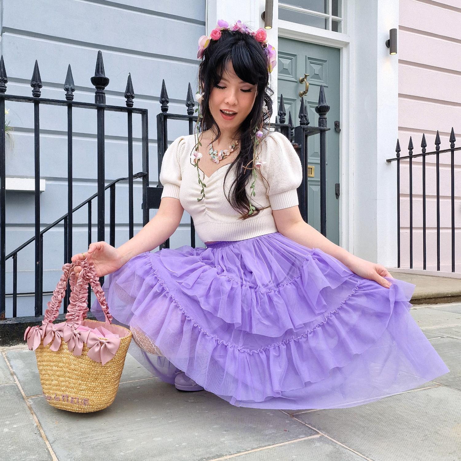 Mesh Skirt - Lavender Fields - Image 15