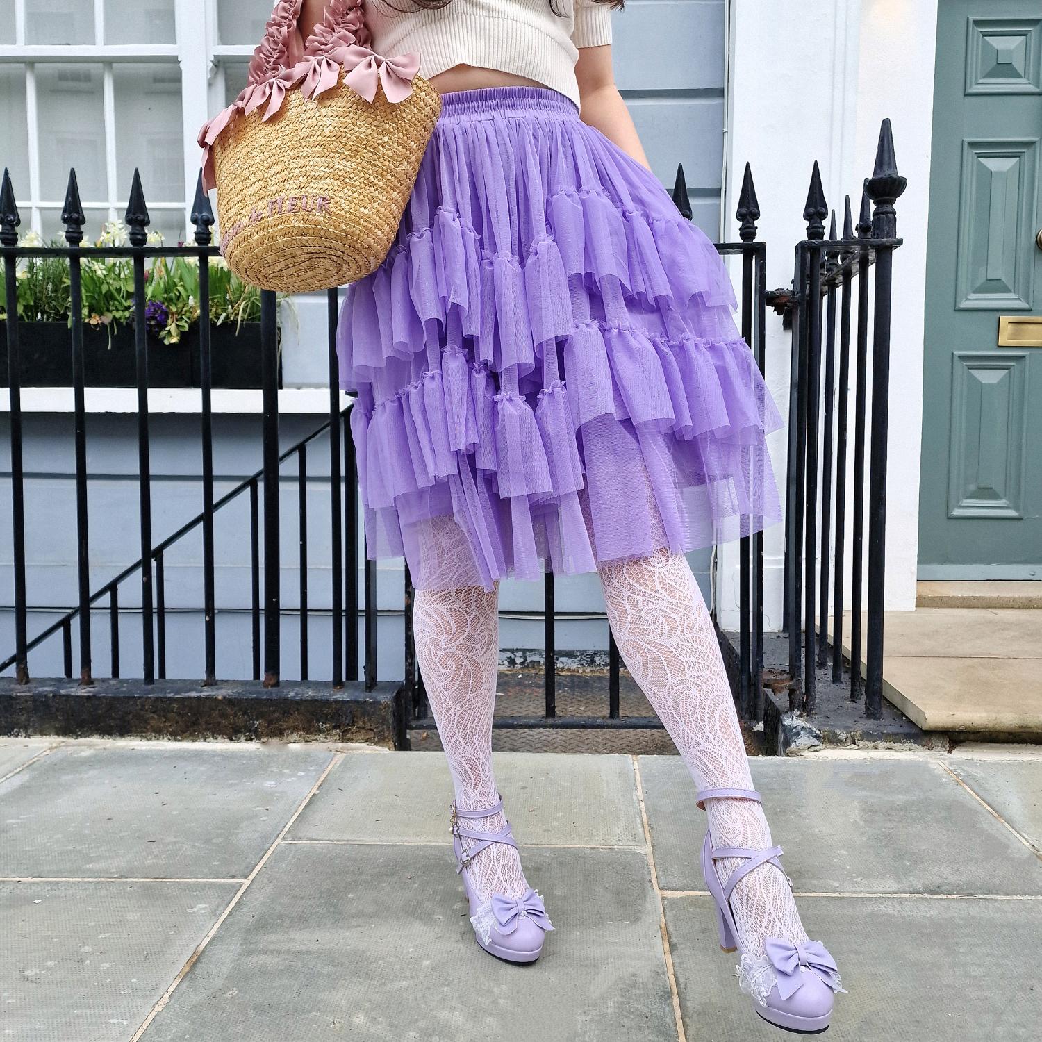 Mesh Skirt - Lavender Fields - Image 3