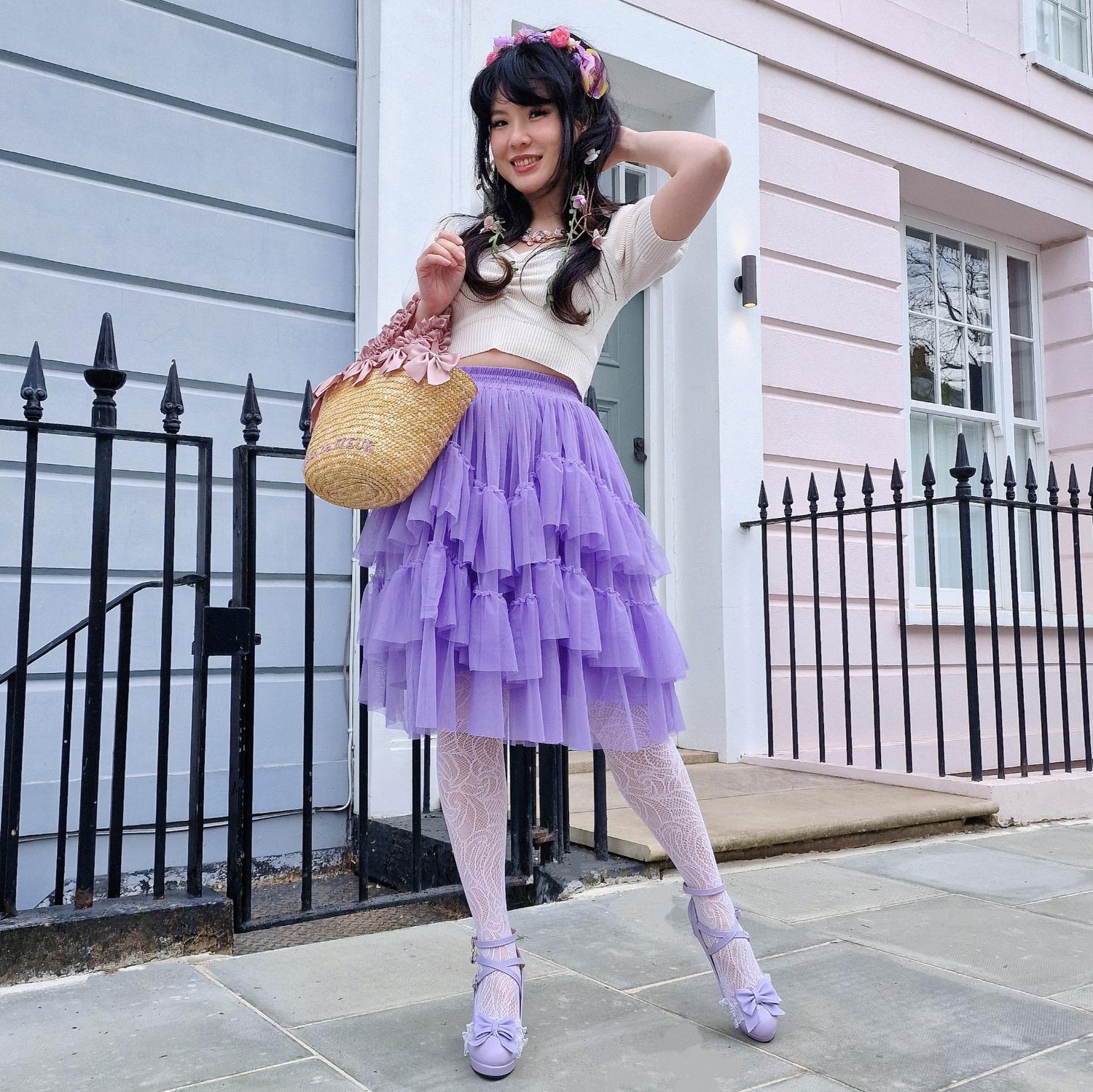 Mesh Skirt - Lavender Fields - Image 6