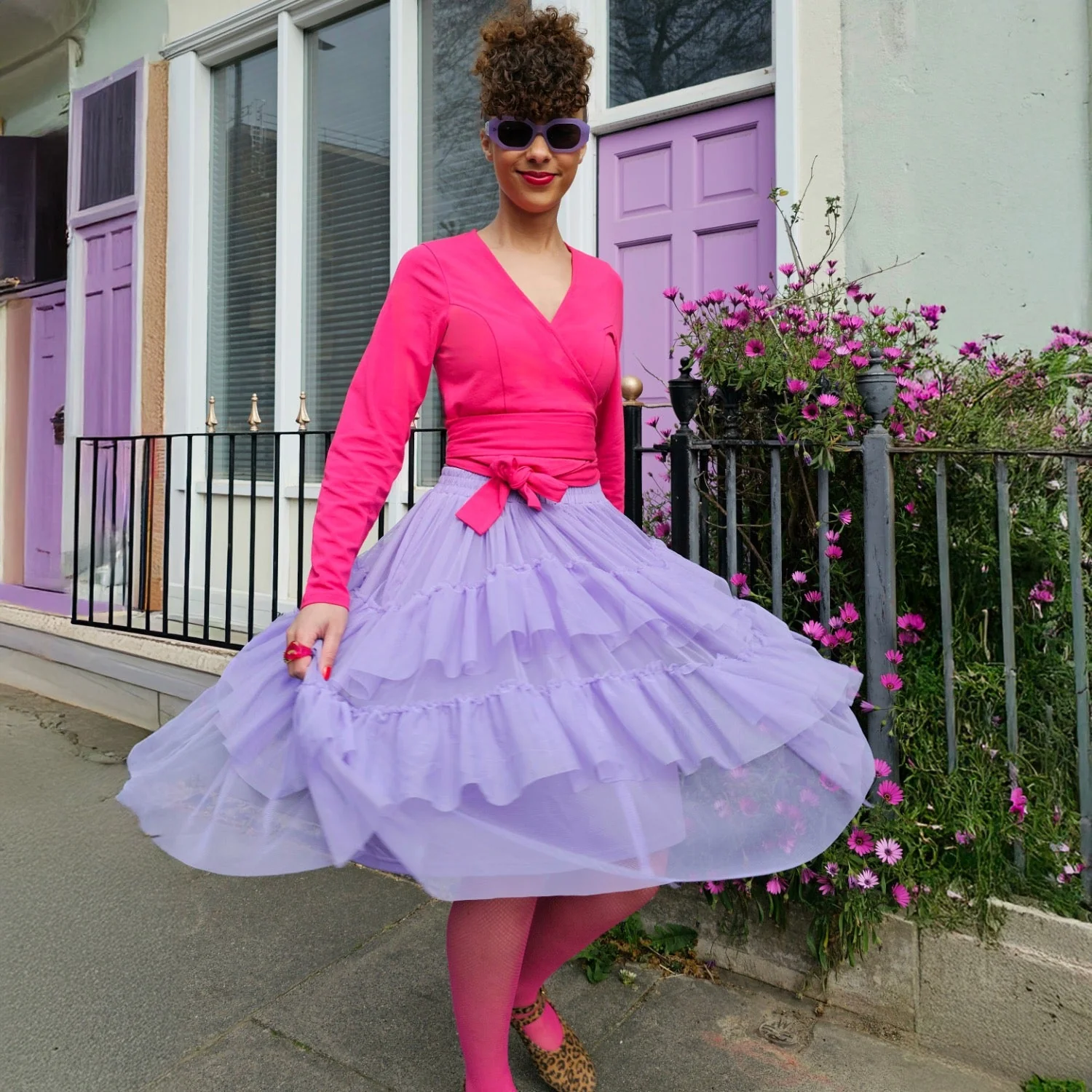 Mesh Skirt - Lavender Fields - Image 7