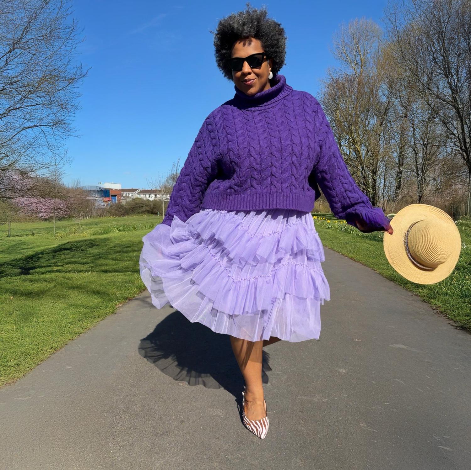 Mesh Skirt - Lavender Fields - Image 8