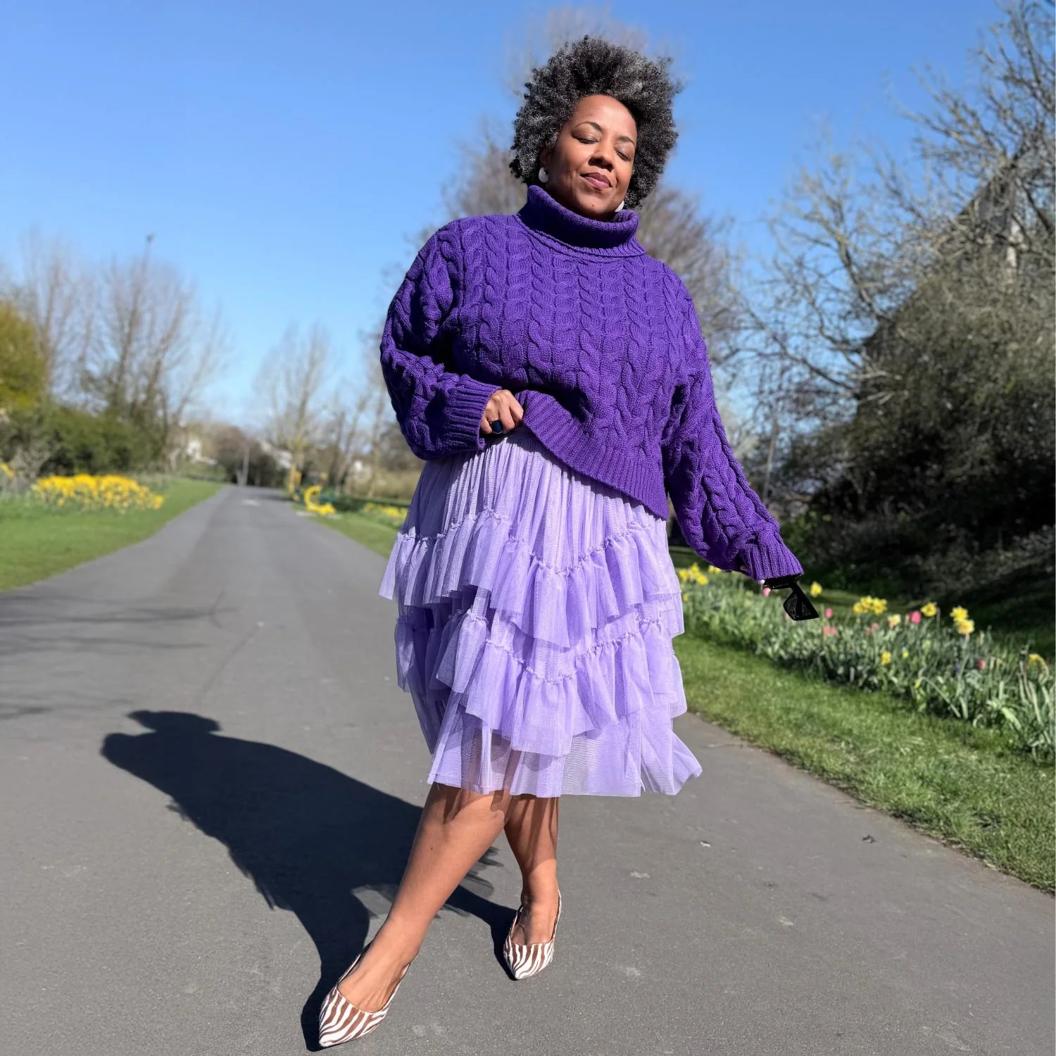 Mesh Skirt - Lavender Fields - Image 9