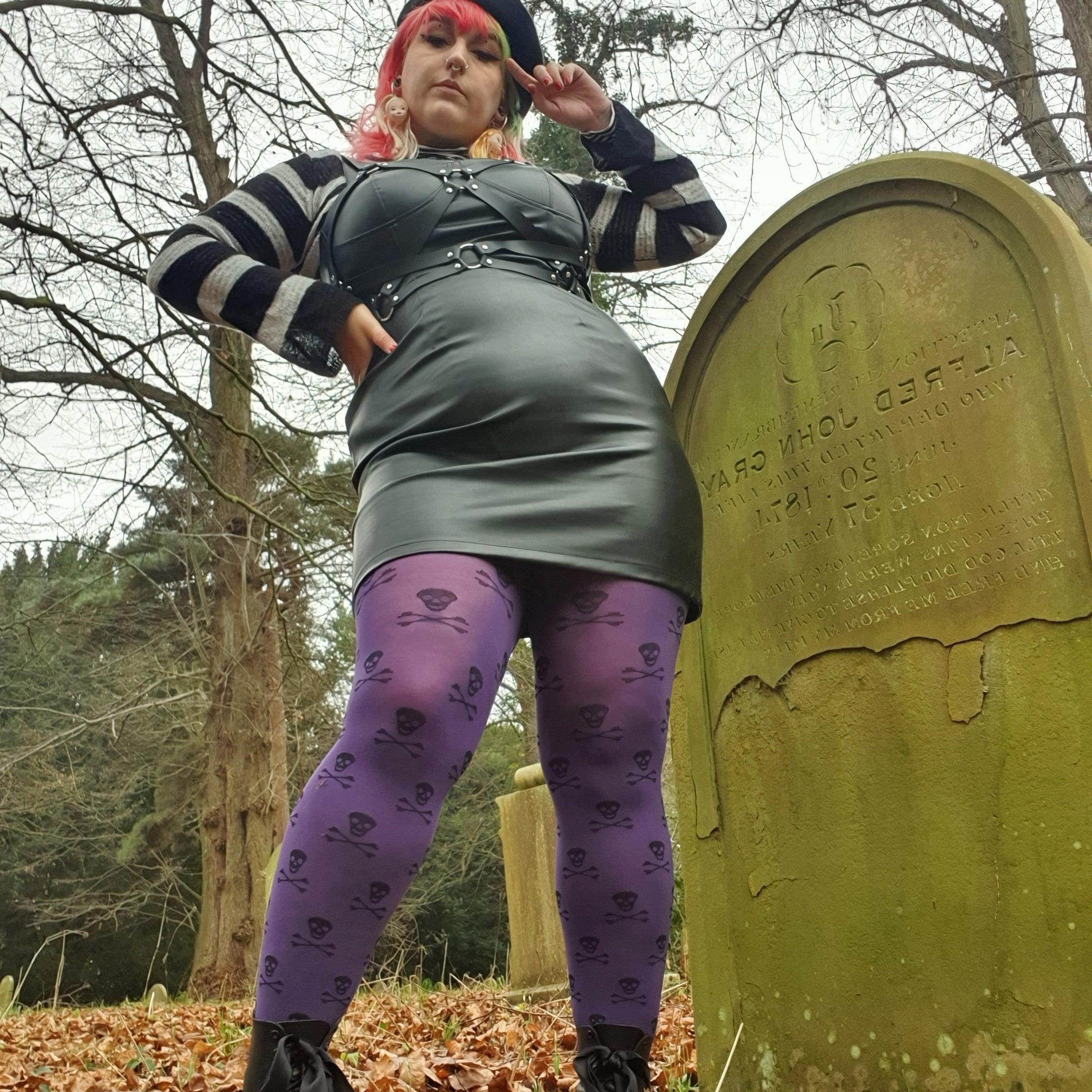 Opaque Tights Skullz - Forbidden Fruit - Image 3