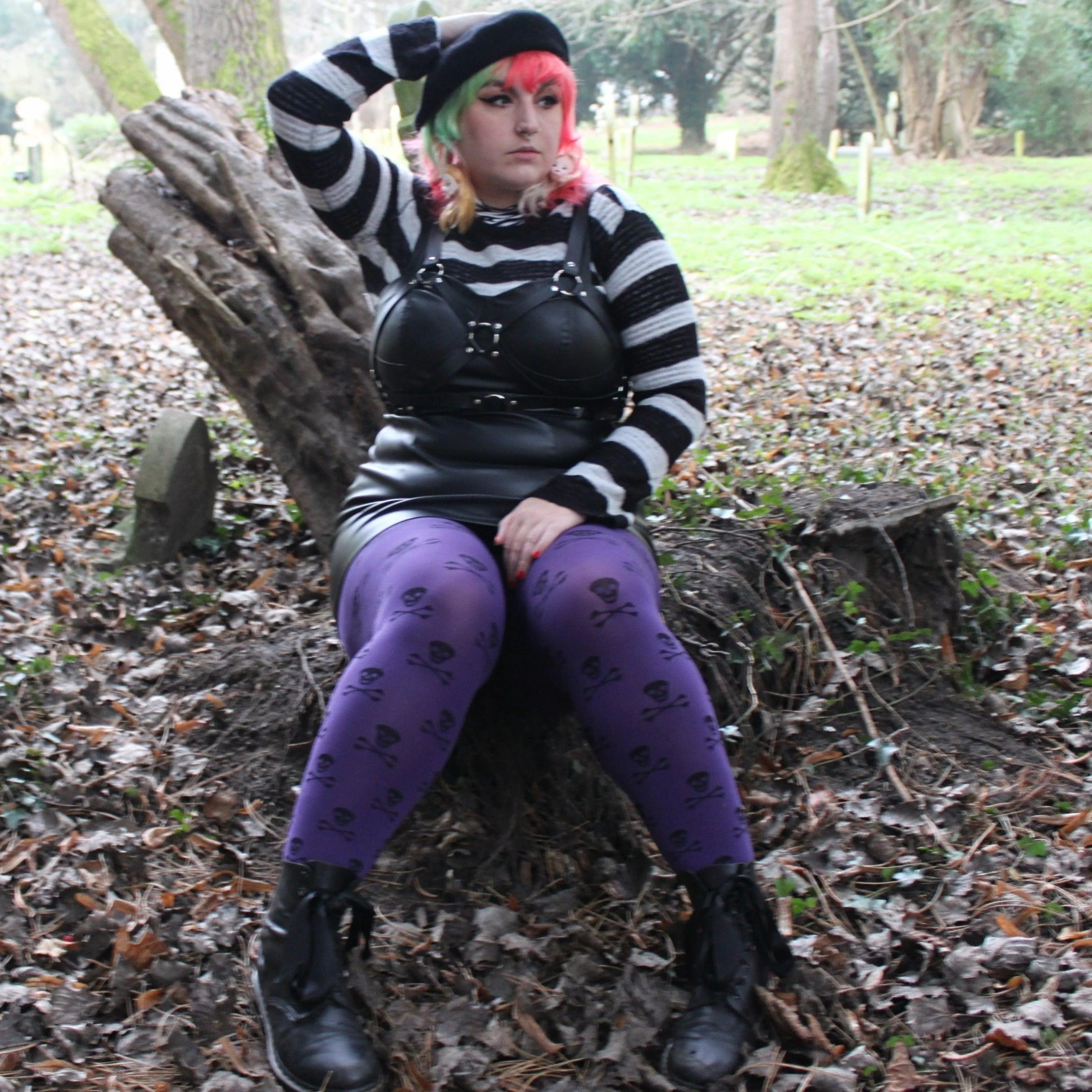 Opaque Tights Skullz - Forbidden Fruit - Image 8