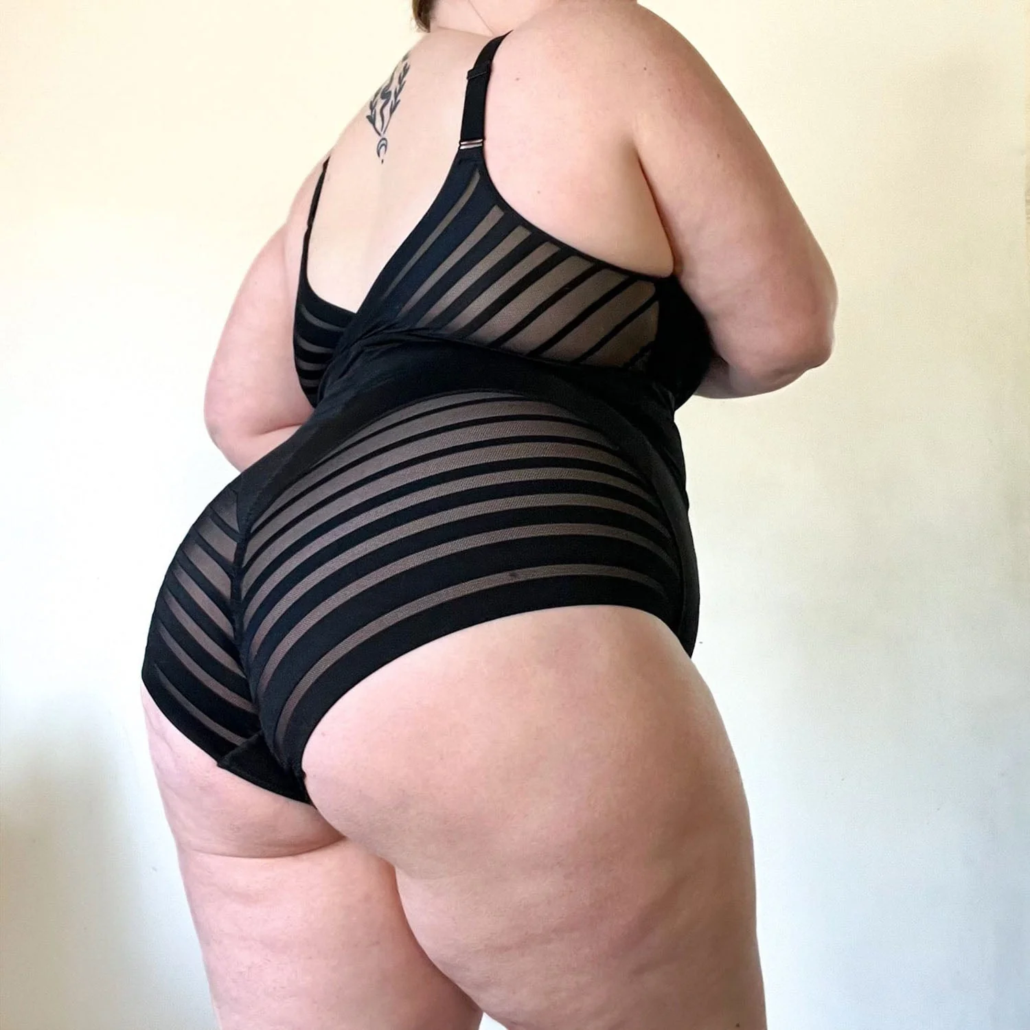 Smoothwear Open Bust Bodysuit - Black - Image 4