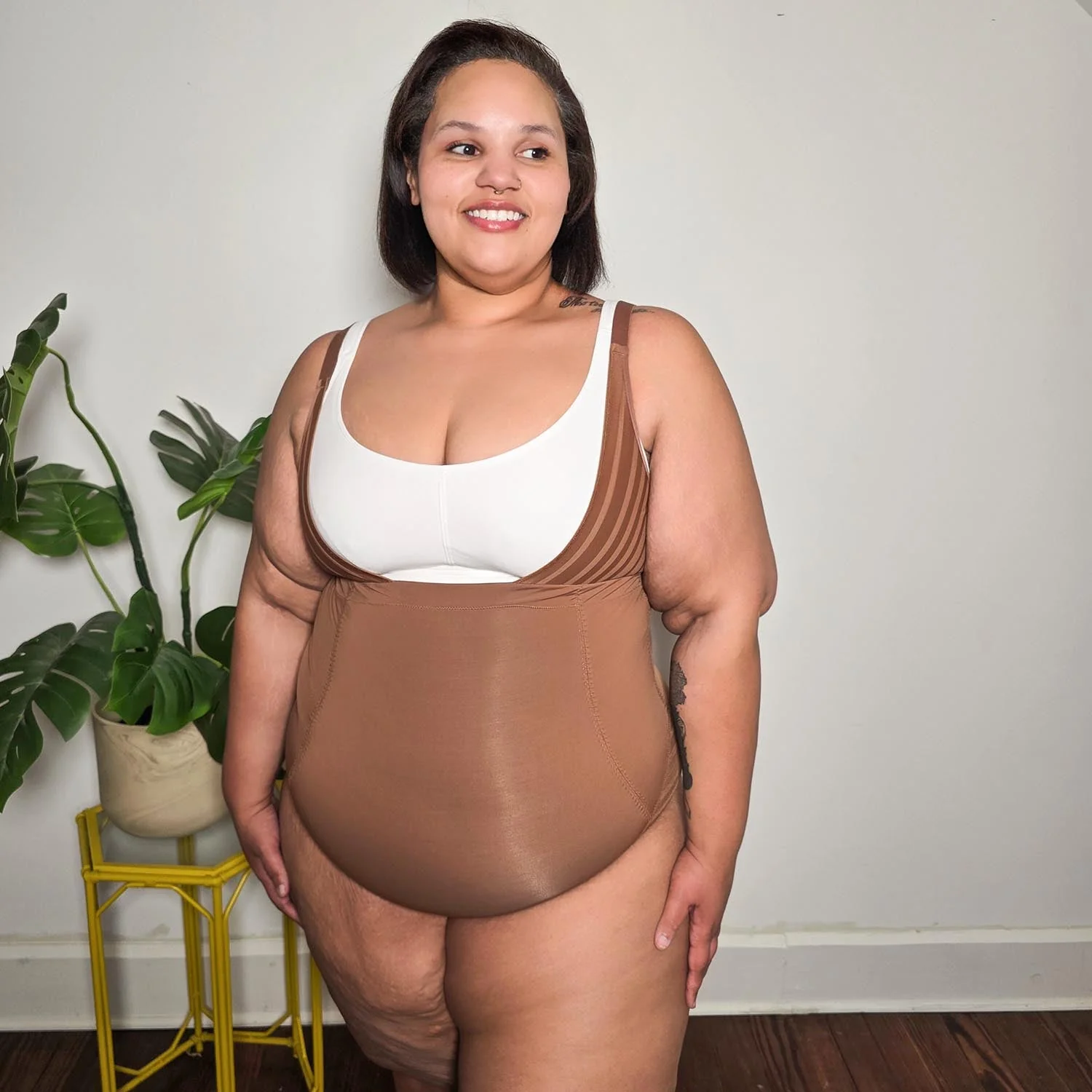 Smoothwear Open Bust Bodysuit - Opulent - Image 4