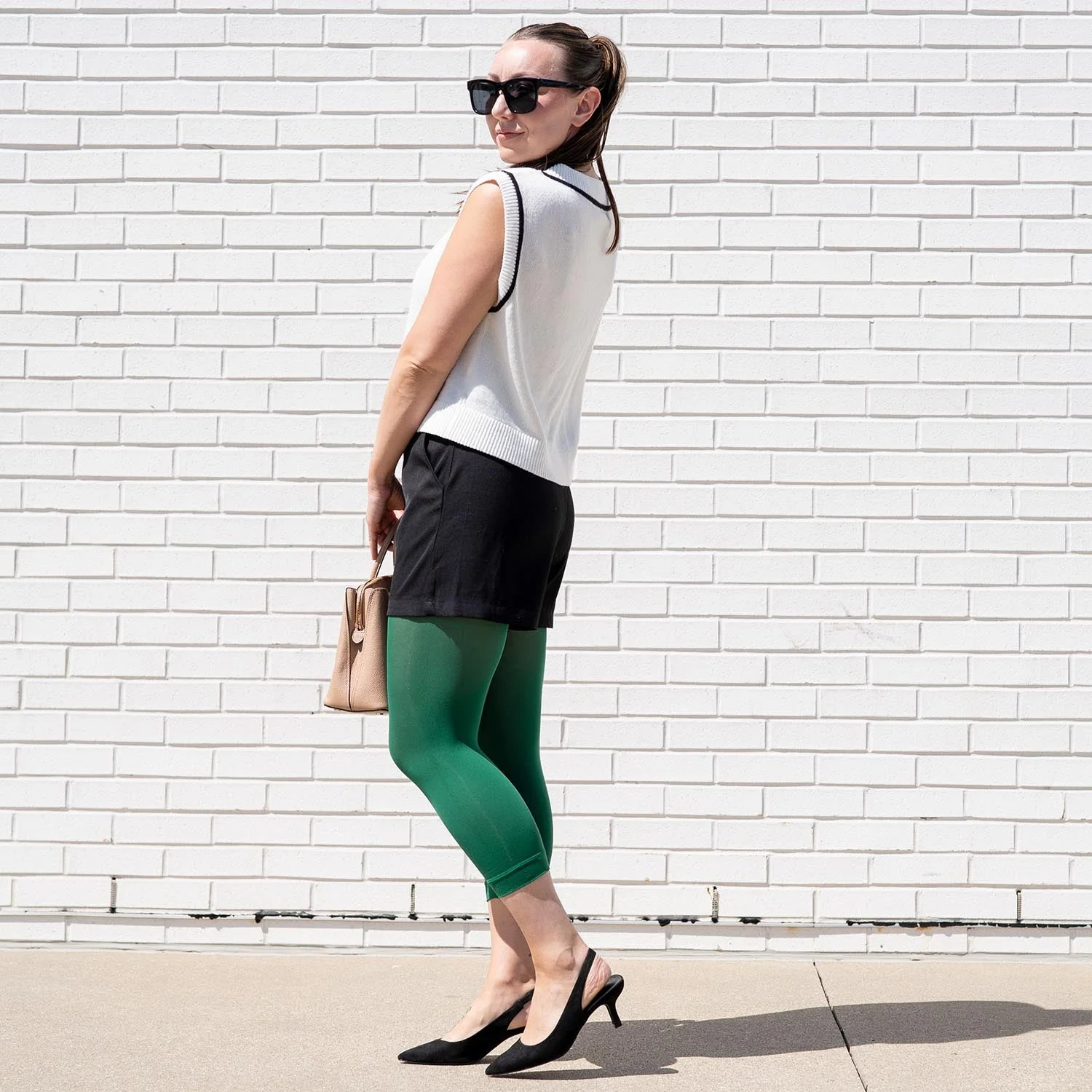 Stay Cool Capri Tights - Foliage - Image 3