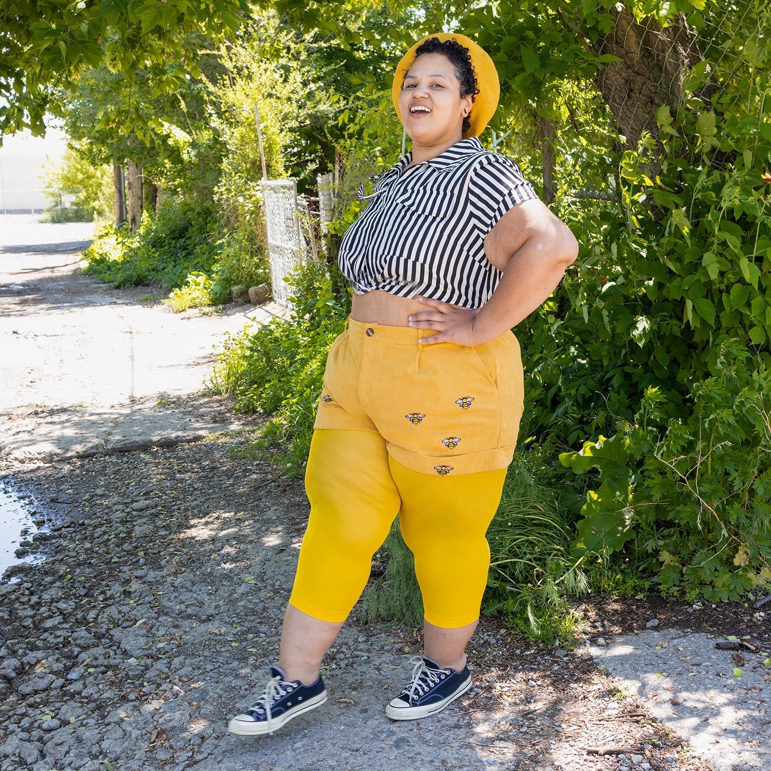 Stay Cool Capri Tights - Lemon - Image 3