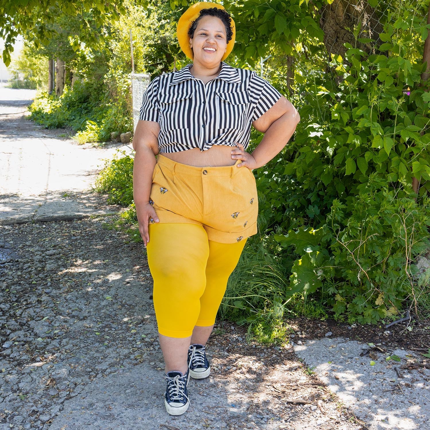 Stay Cool Capri Tights - Lemon - Image 5