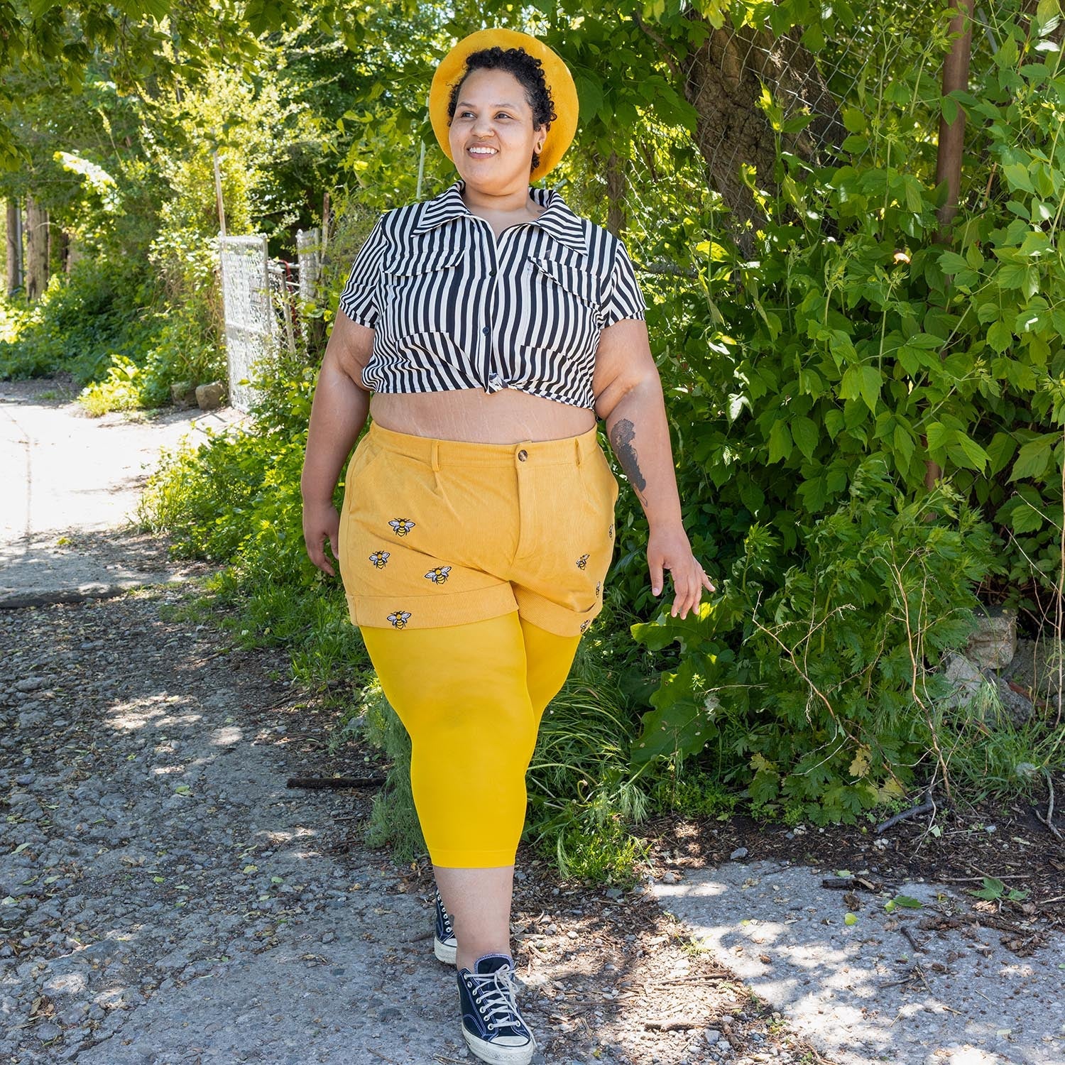 Stay Cool Capri Tights - Lemon - Image 7