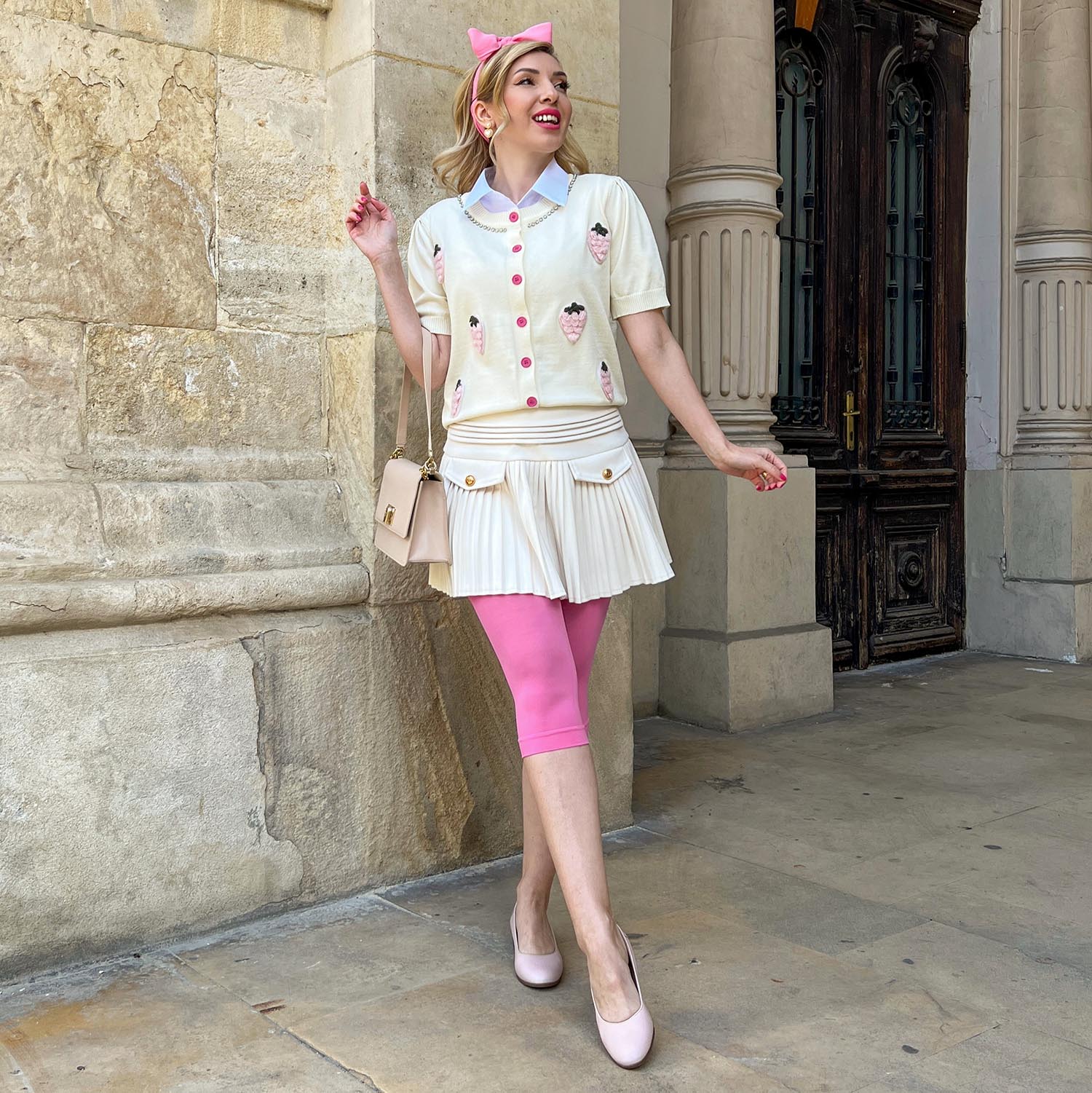 Stay Cool Capri Tights - Pink Lady - Image 17