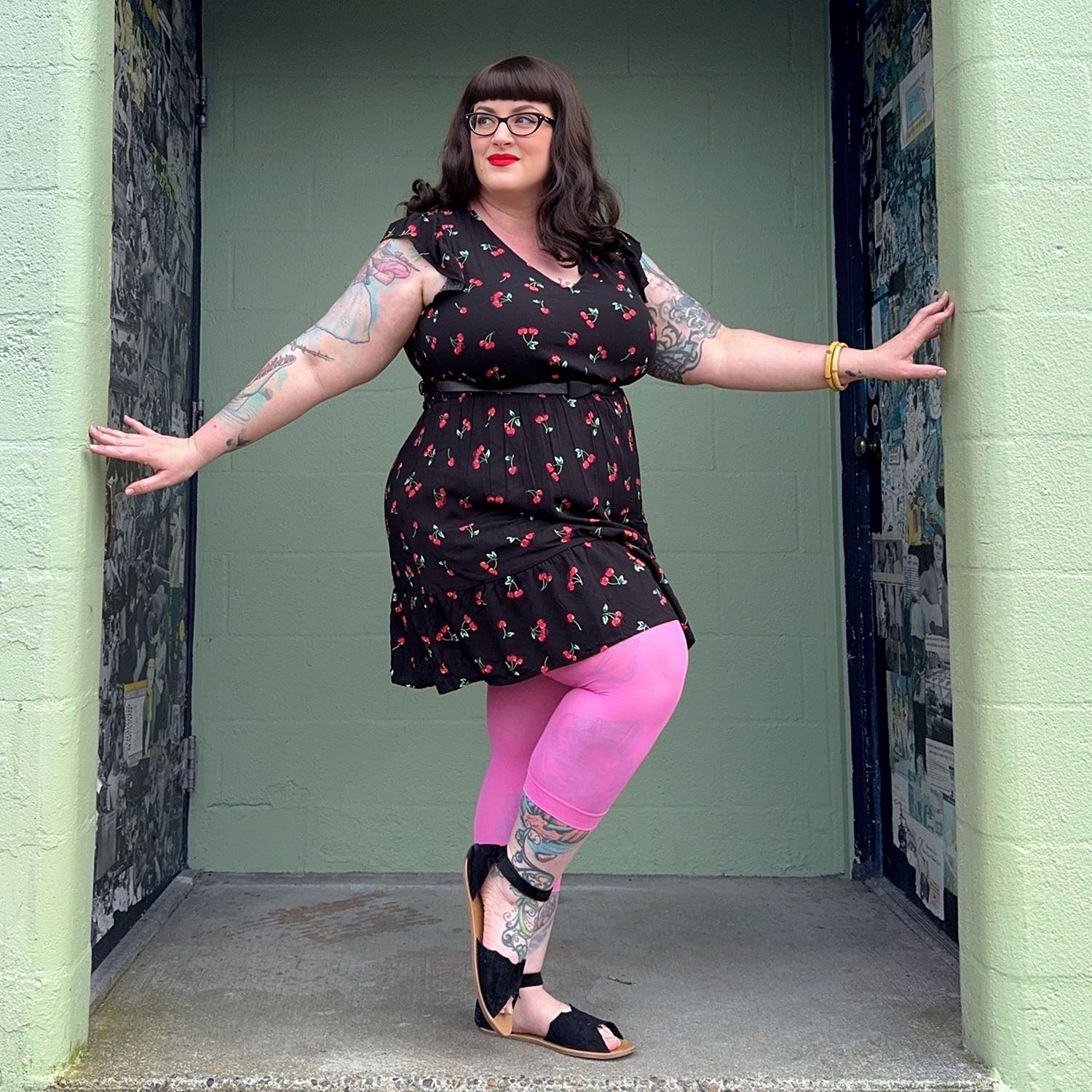 Stay Cool Capri Tights - Pink Lady - Image 5
