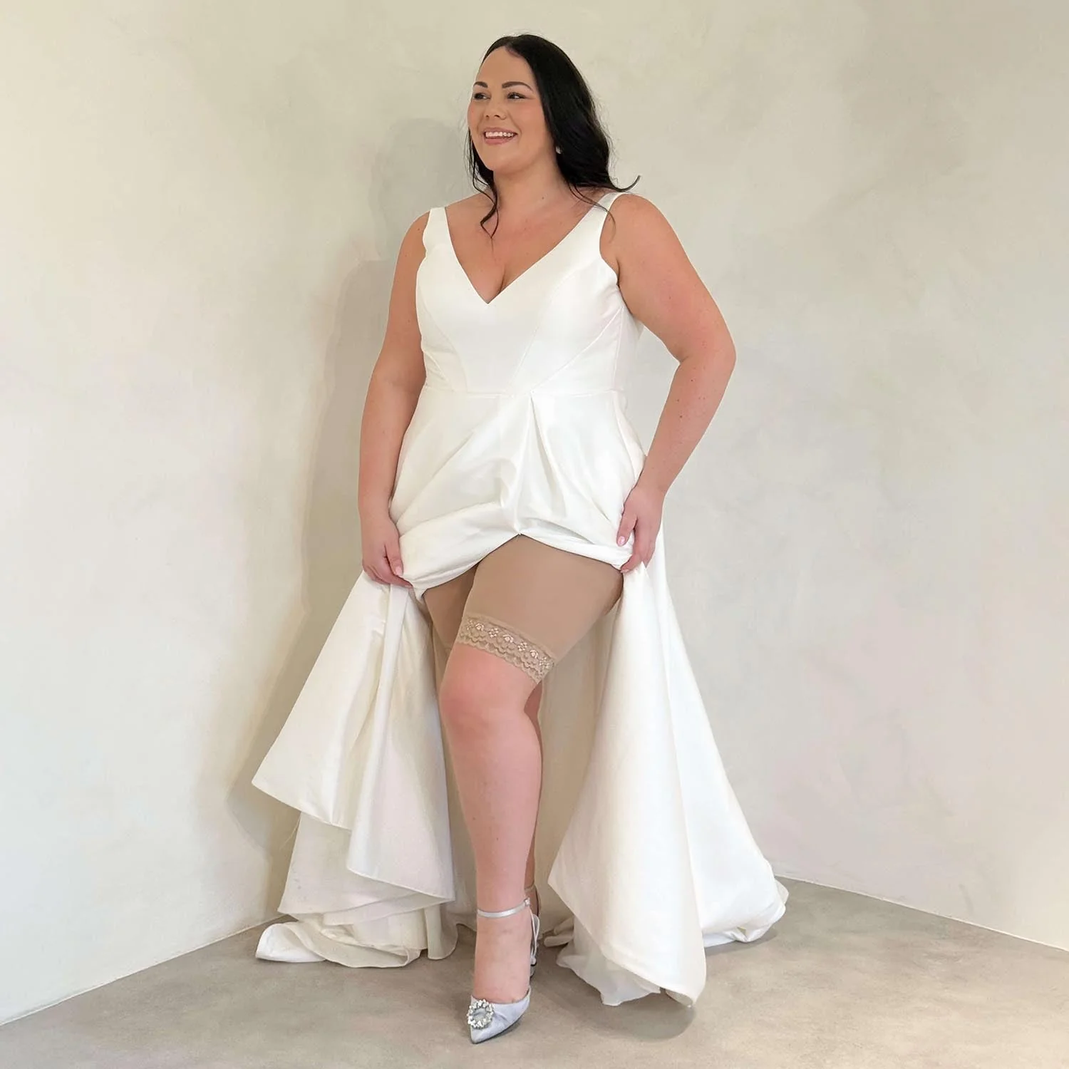 Lace Stay Cool Chub Rub Shorts - Blissful - Image 11