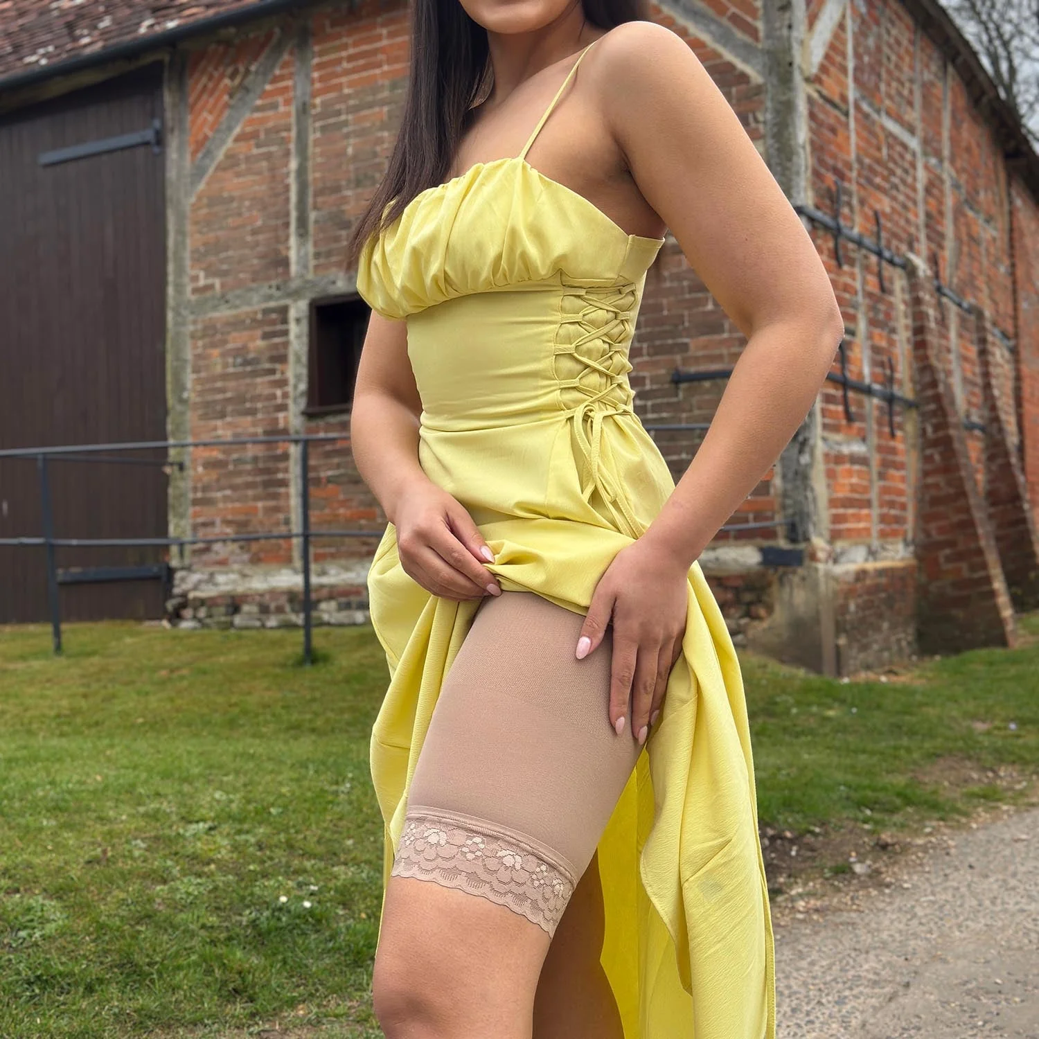 Lace Stay Cool Chub Rub Shorts - Blissful - Image 6