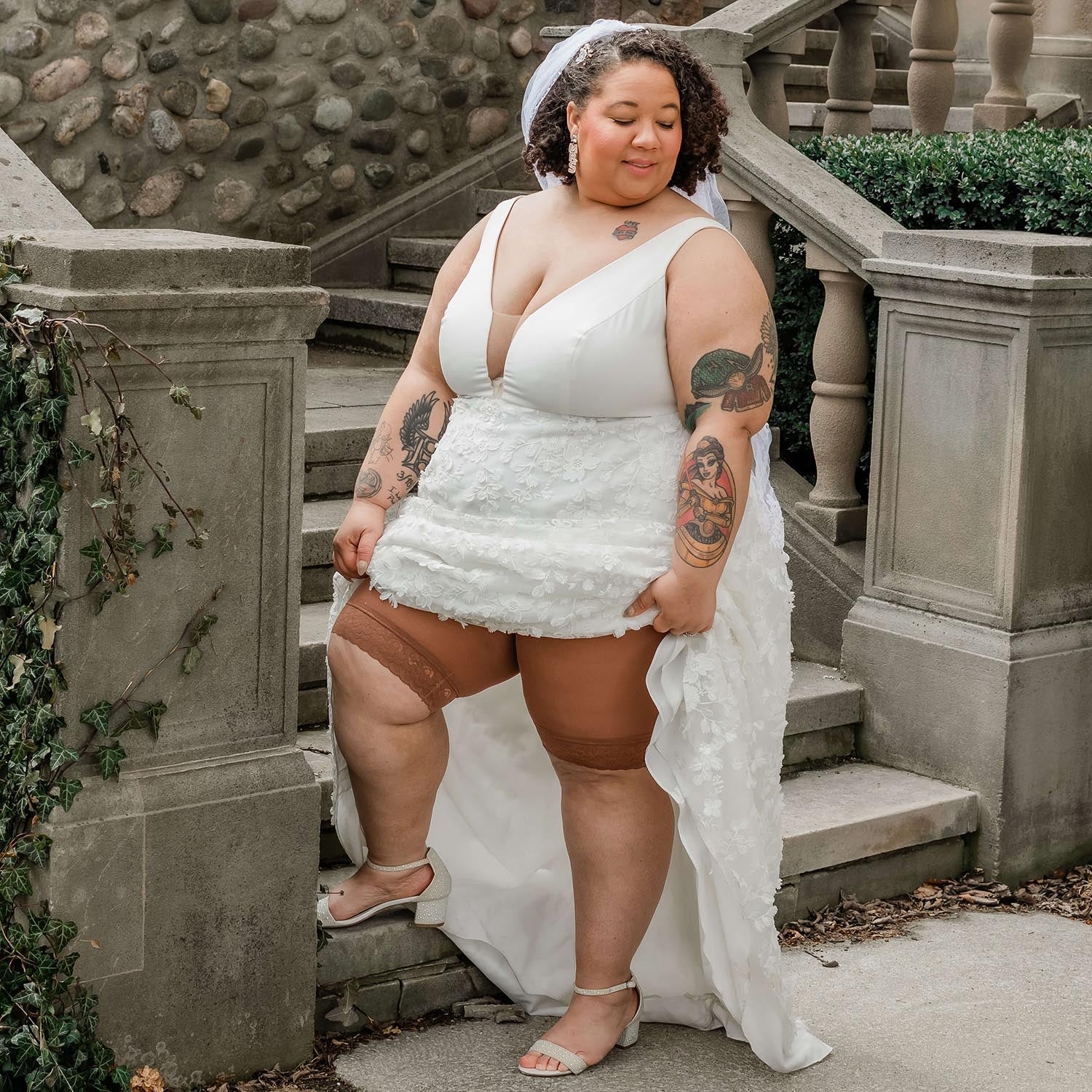 Lace Stay Cool Chub Rub Shorts - Opulent - Image 3