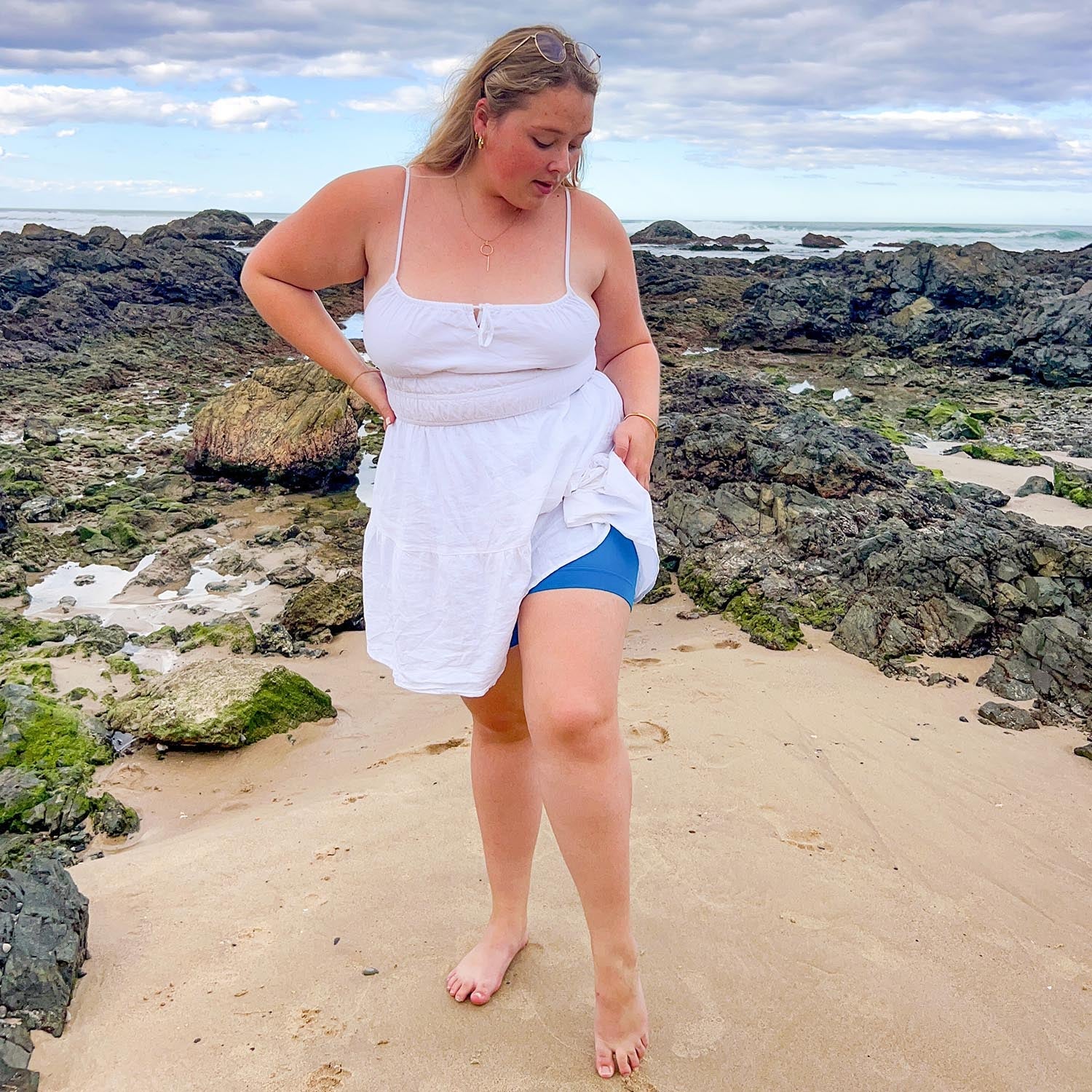 Stay Cool Chub Rub Shorts - Petrol Blue - Image 6
