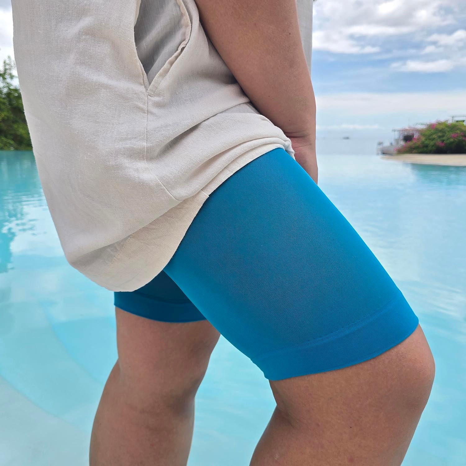 Stay Cool Chub Rub Shorts - Petrol Blue - Image 8