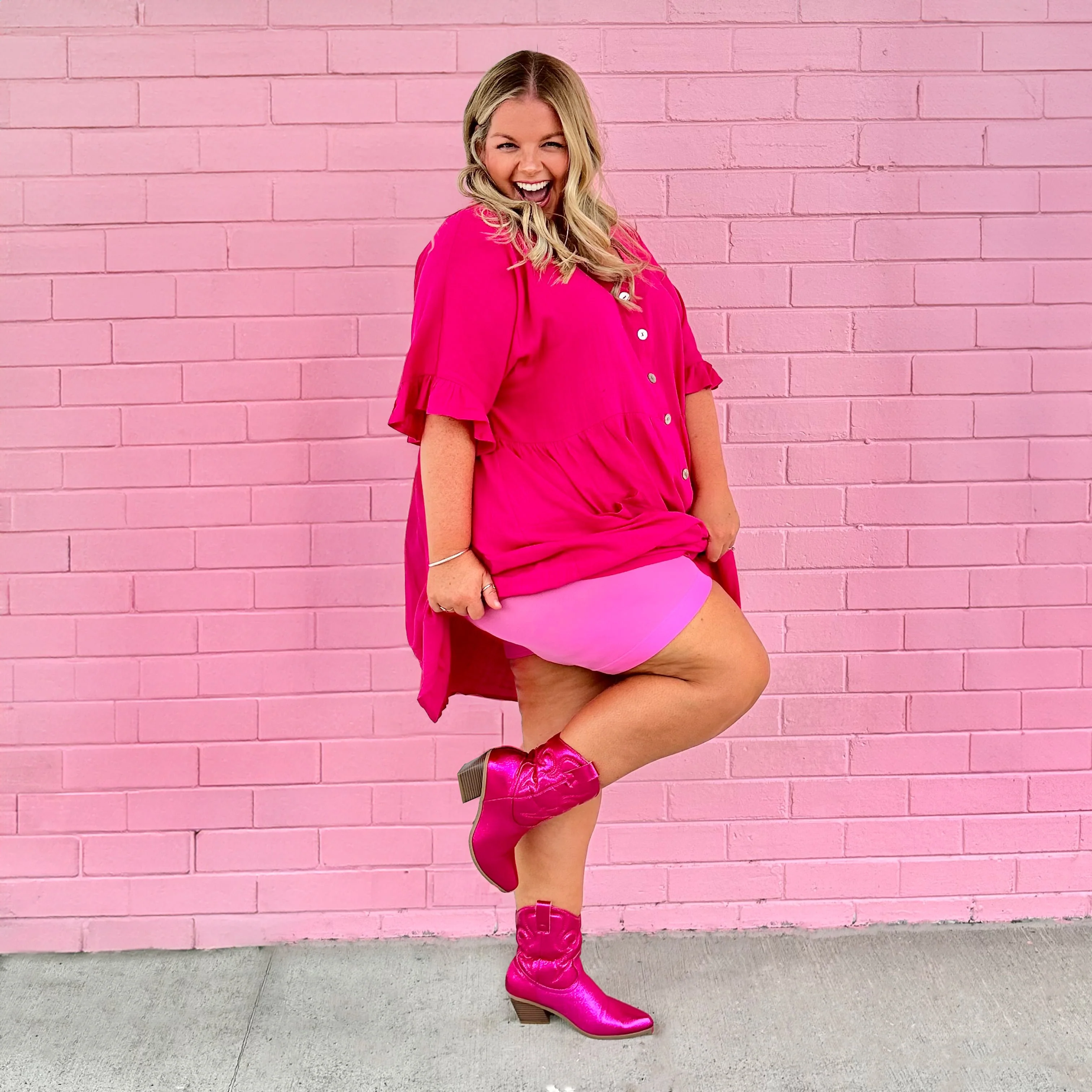 Stay Cool Chub Rub Shorts - Pink Lady - Image 2
