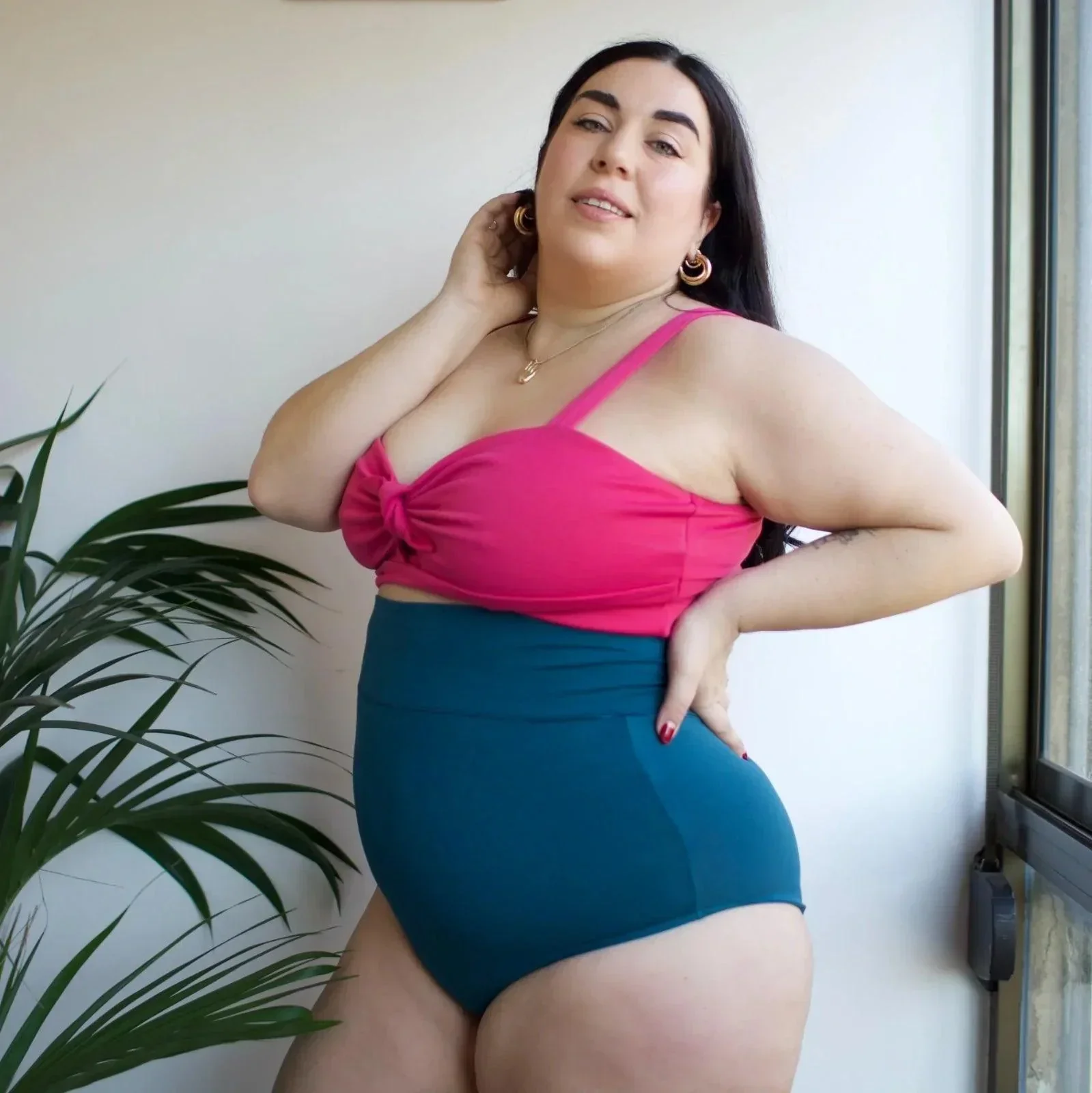 Organic Cotton Super High Waist Knickers - Aurora - Image 2