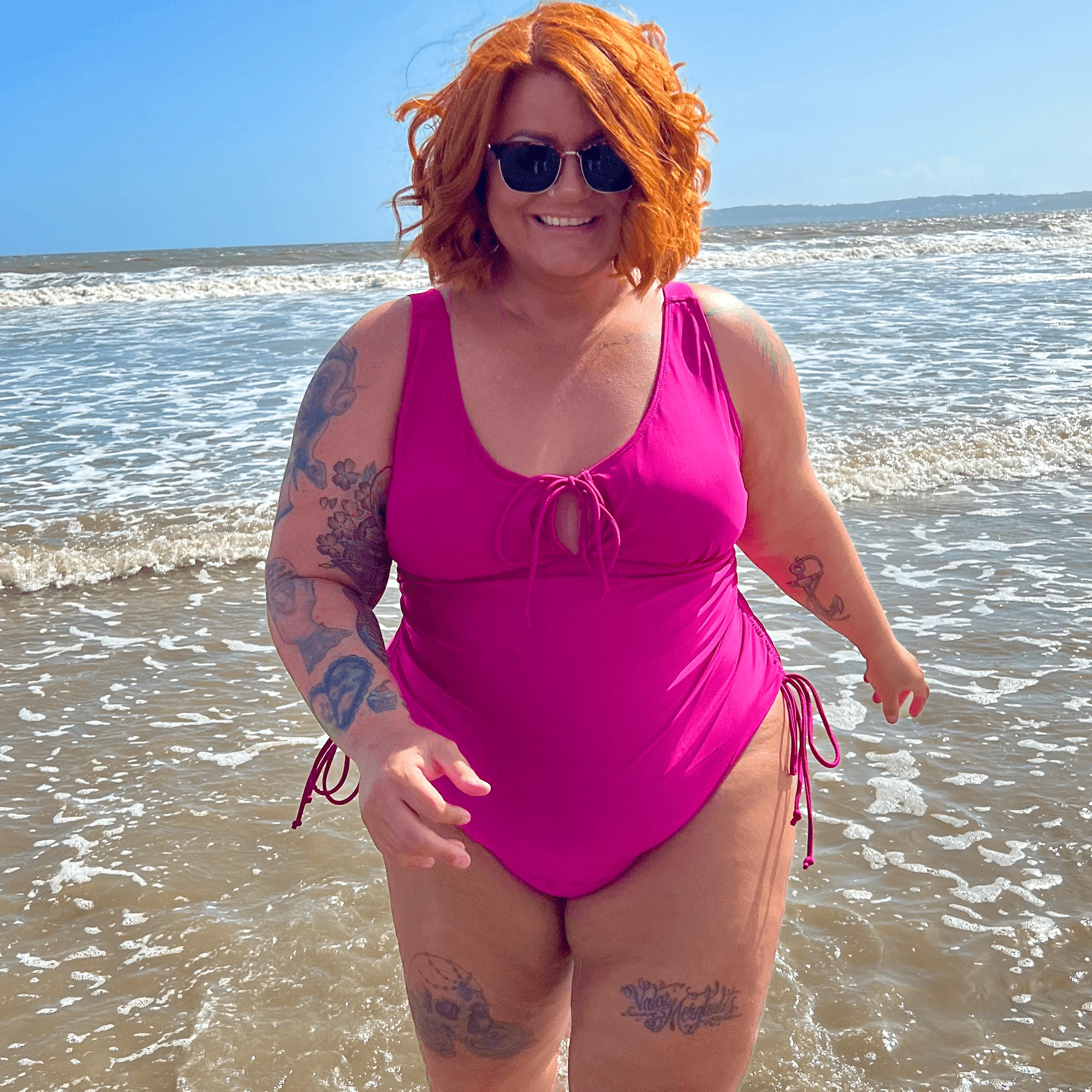 Phone Home Swimsuit - Hot Pink - Image 6