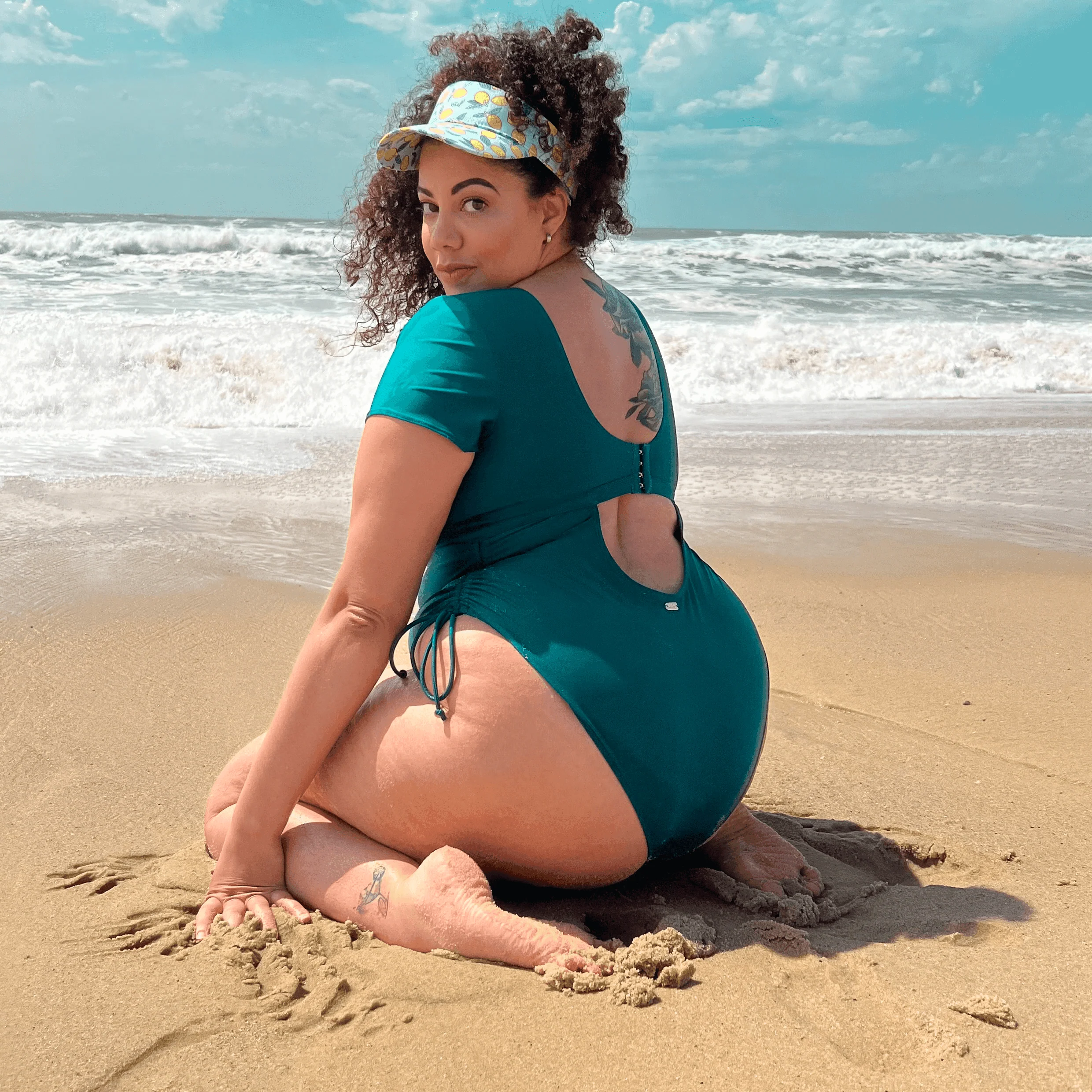 Show me the money Swimsuit - Teal - Image 3