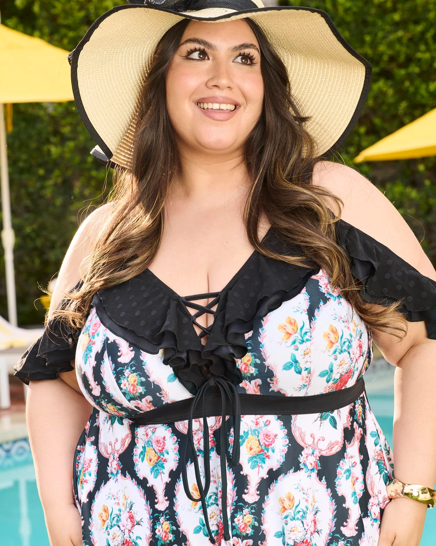 Midnight Doll Swim Dress - Black - Image 2