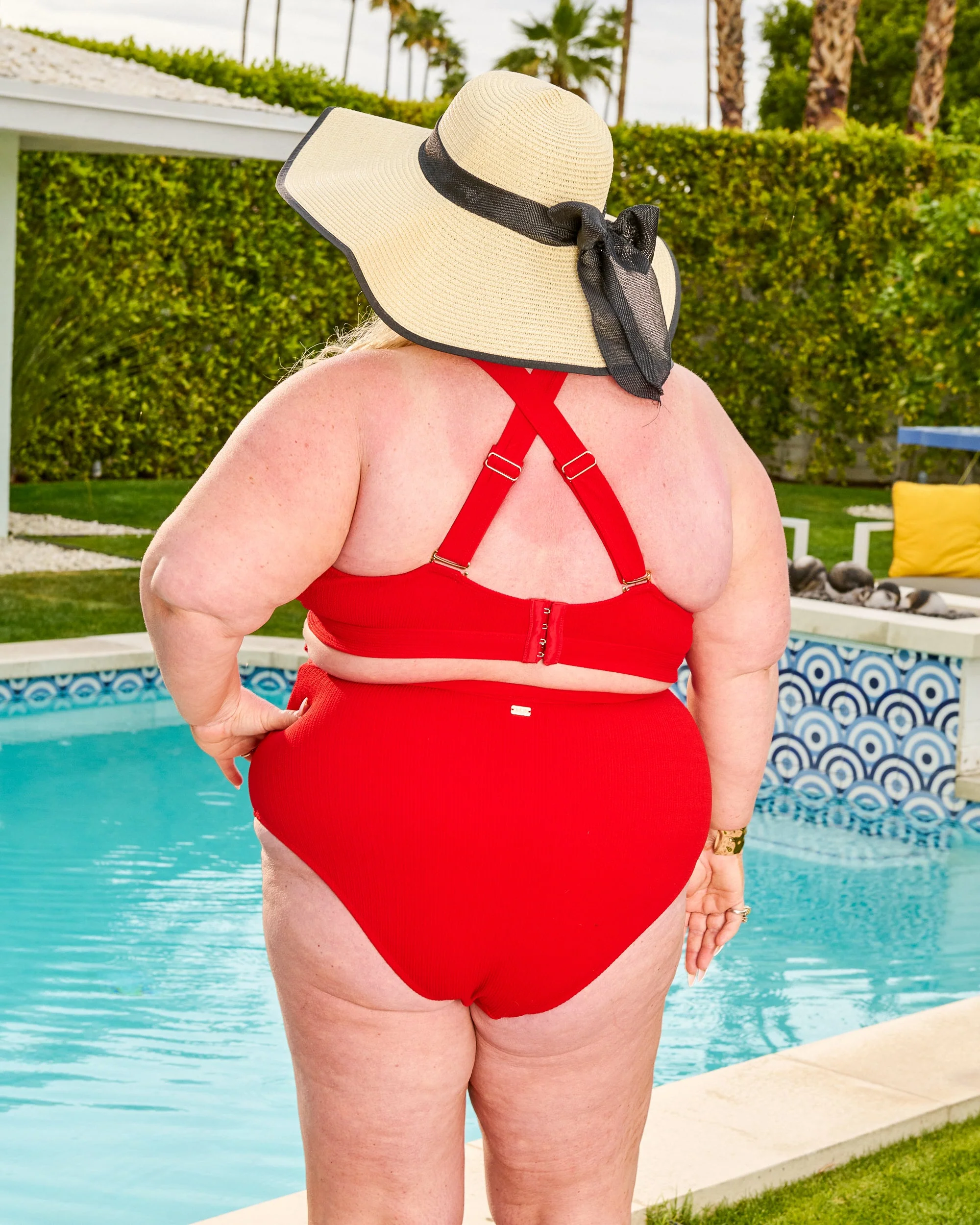 Tidelands Bikini Top - Red - Image 5