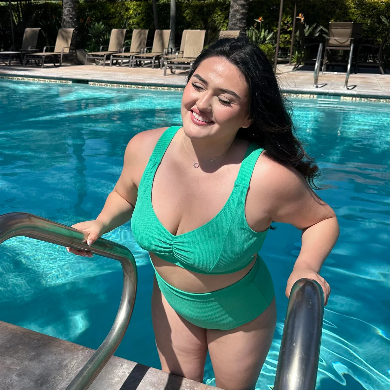 Tidelands Bikini Top - Mint - Image 2