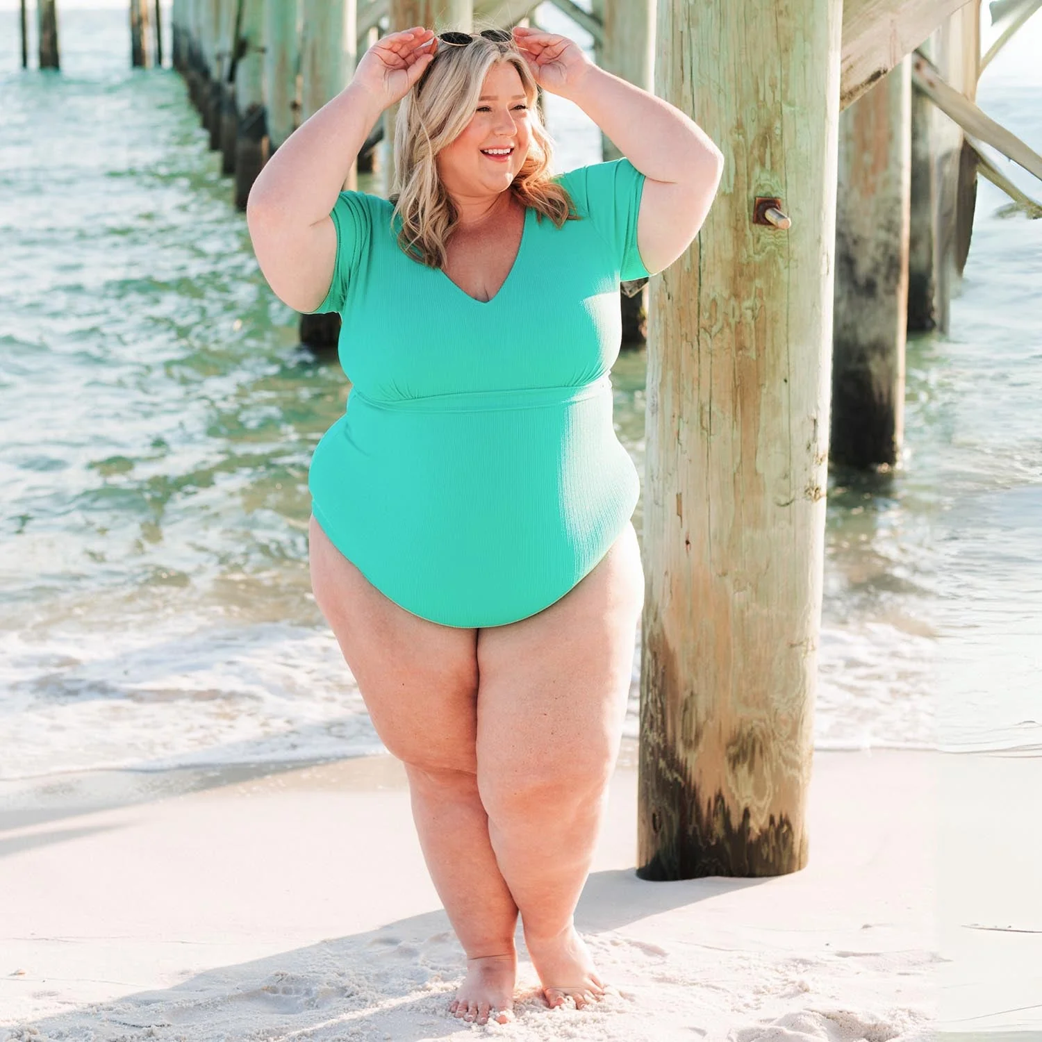 You Got To Yell Swimsuit - Mint - Image 3
