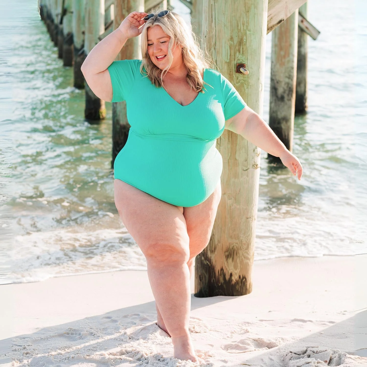 You Got To Yell Swimsuit - Mint - Image 7