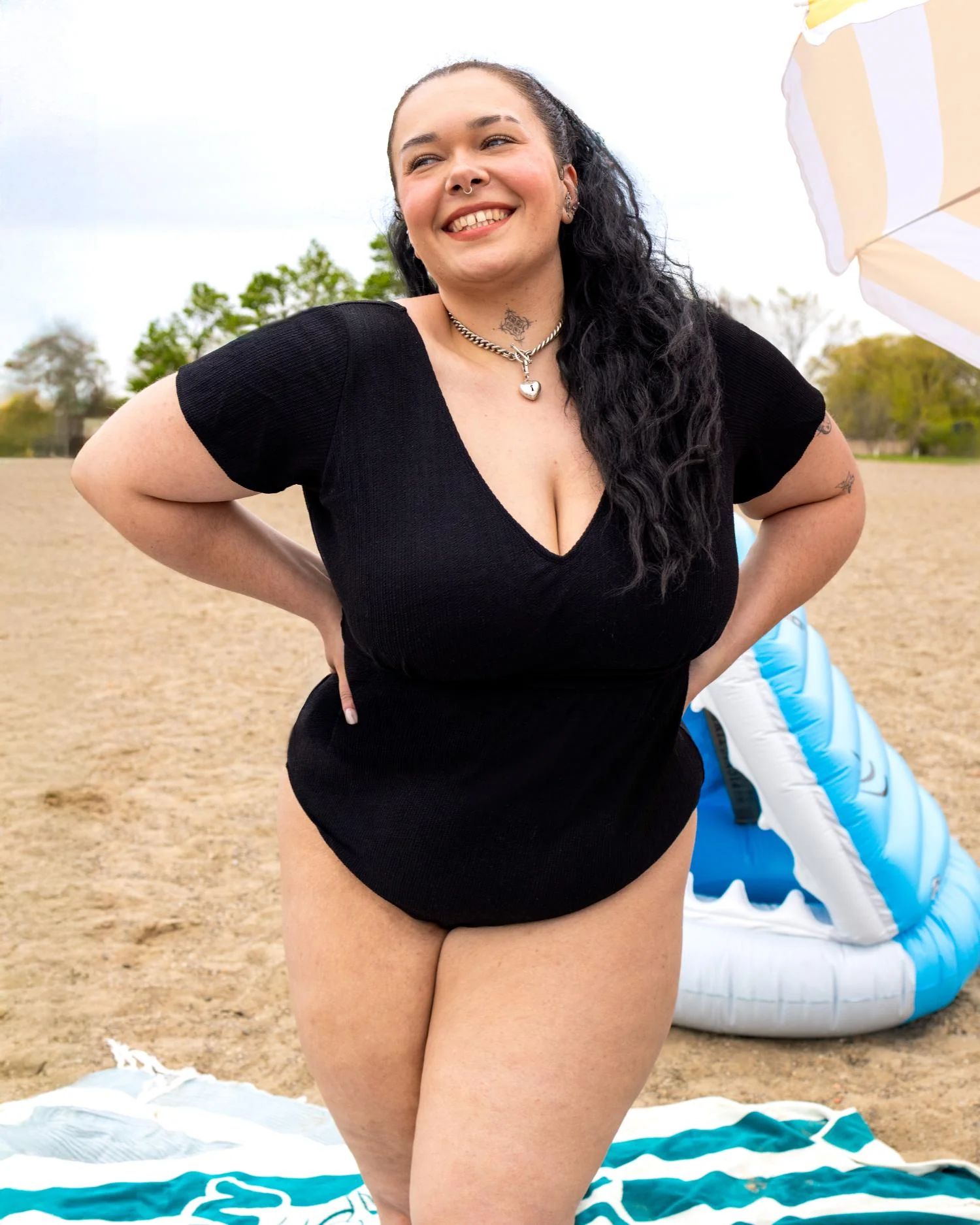 You Got To Yell Swimsuit - Black - Image 8