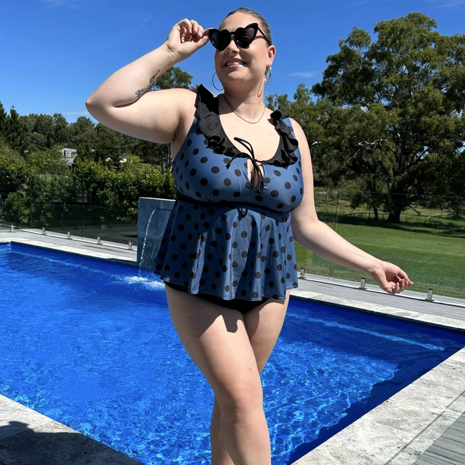 Beam Me Up Tankini Top - Polka - Image 12