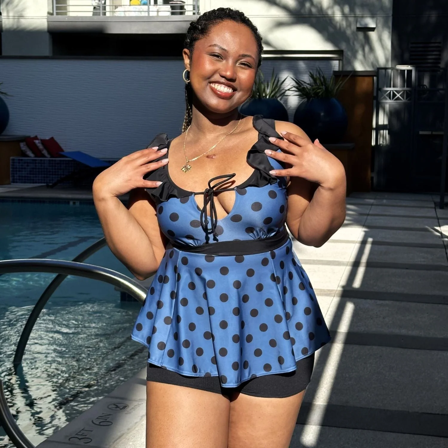 Beam Me Up Tankini Top - Polka - Image 18