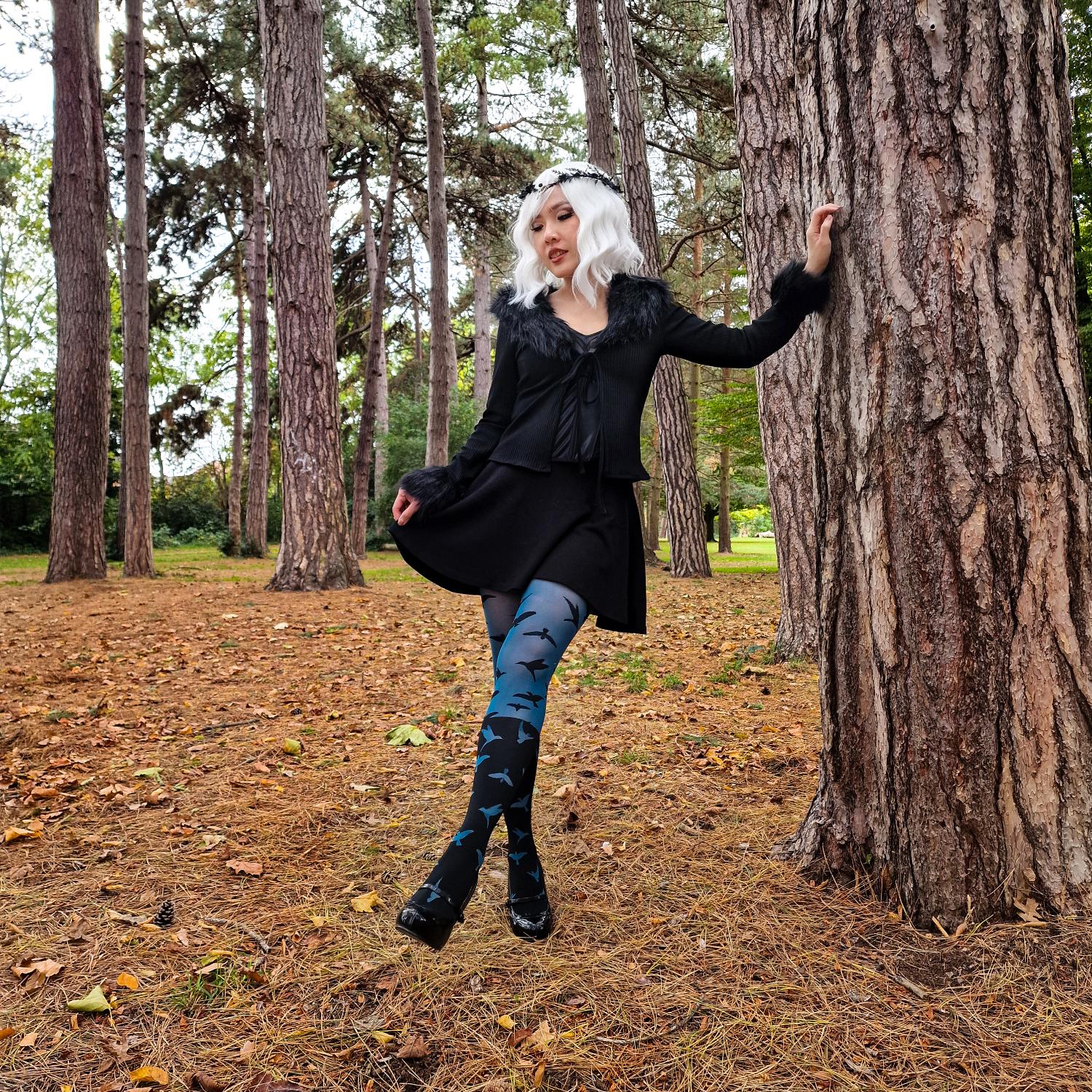 80 Denier Opaque Tights - The Birds - Image 9