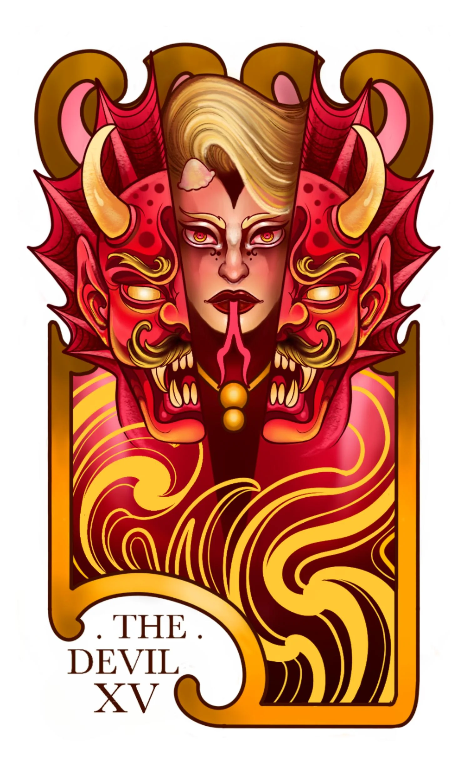 Major Arcana Boxy Tee - XV The Devil - Image 10