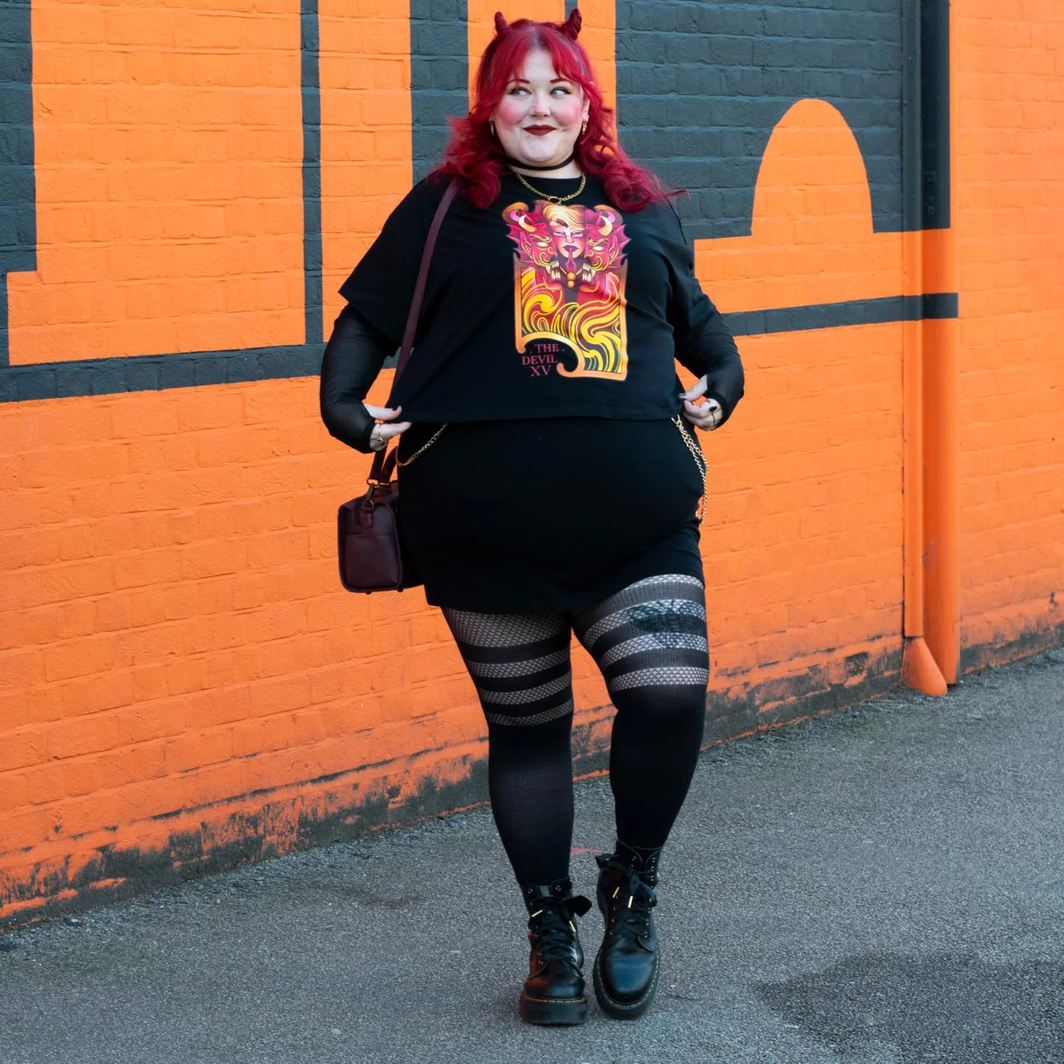 Major Arcana Boxy Tee - XV The Devil - Image 6